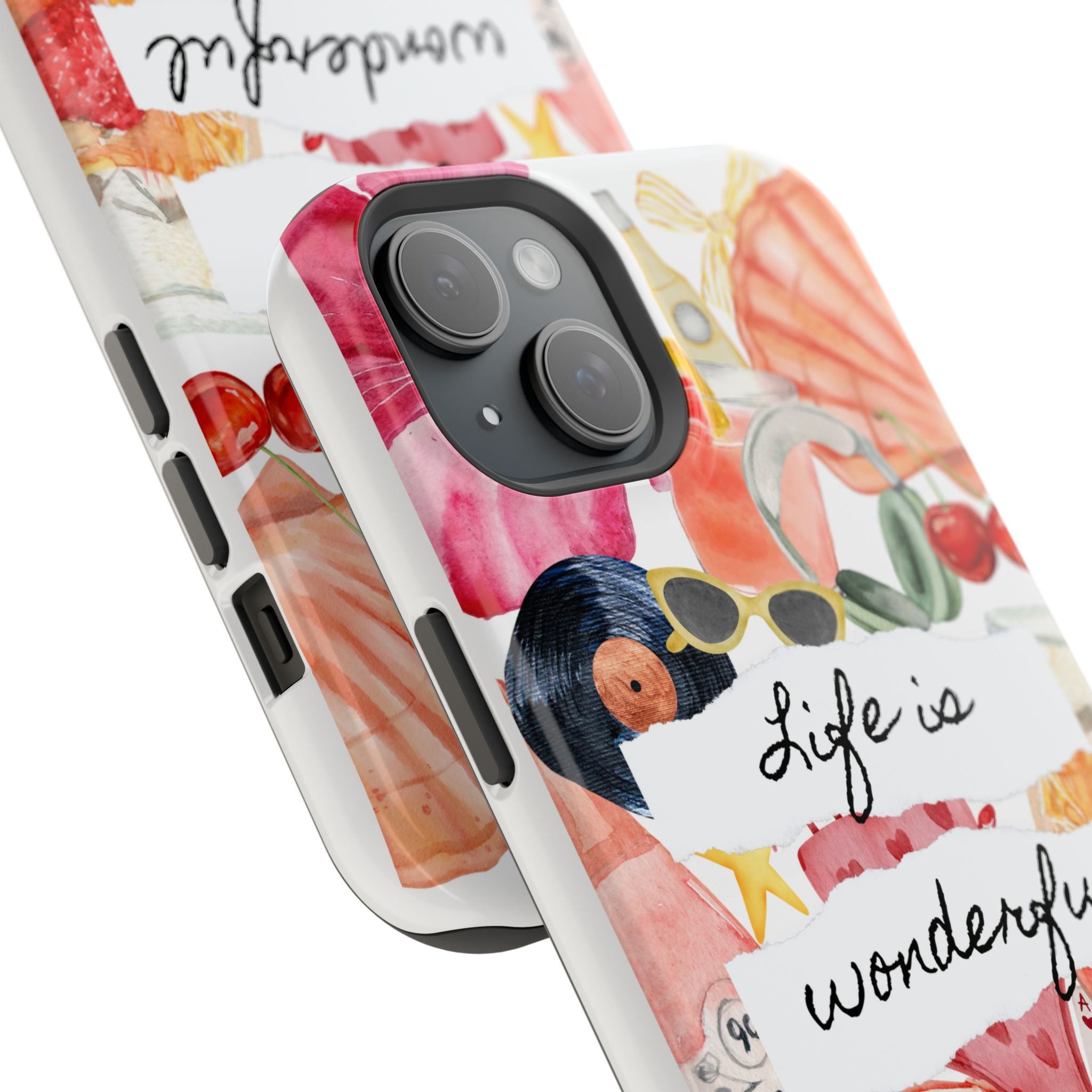"Life is Wonderful" Quote Magnetic Phone Cases (Quote)