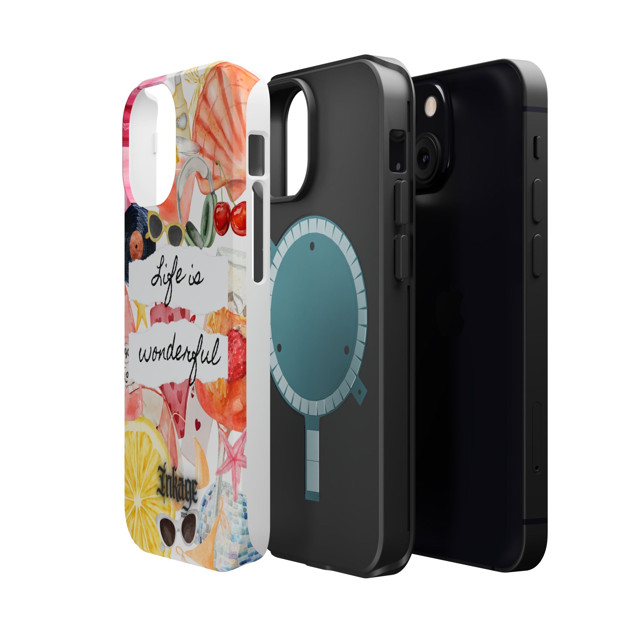 "Life is Wonderful" Quote Magnetic Phone Cases (Quote)