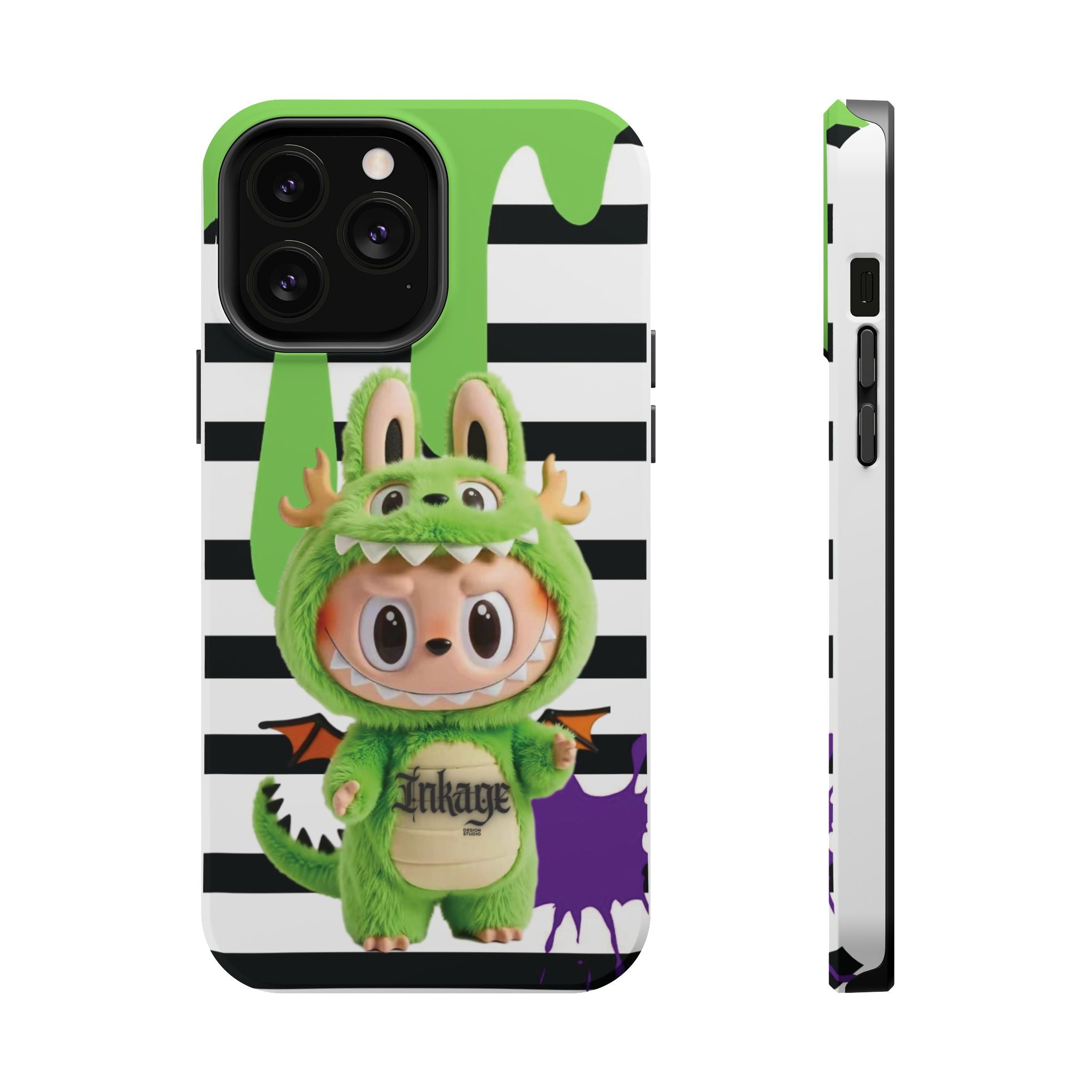 Greenie Labubu Spooky Magnetic Phone Case (Animation)