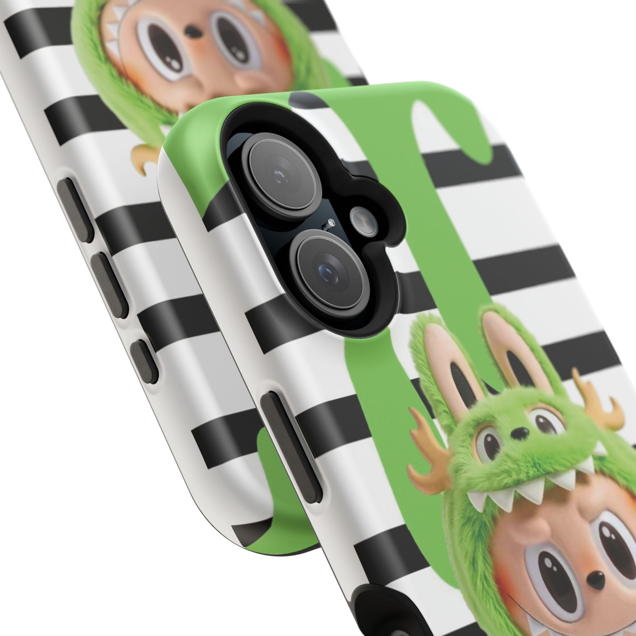 Greenie Labubu Spooky Magnetic Phone Case (Animation)
