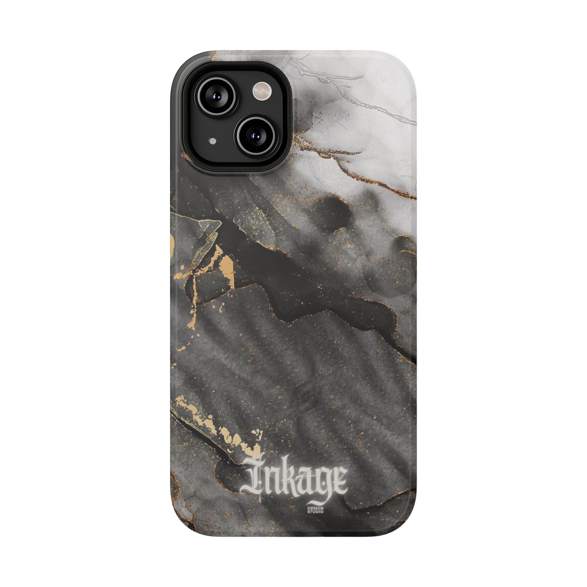 White Noir Marble Gold Foil Magnetic Phone Cases (Minimal)