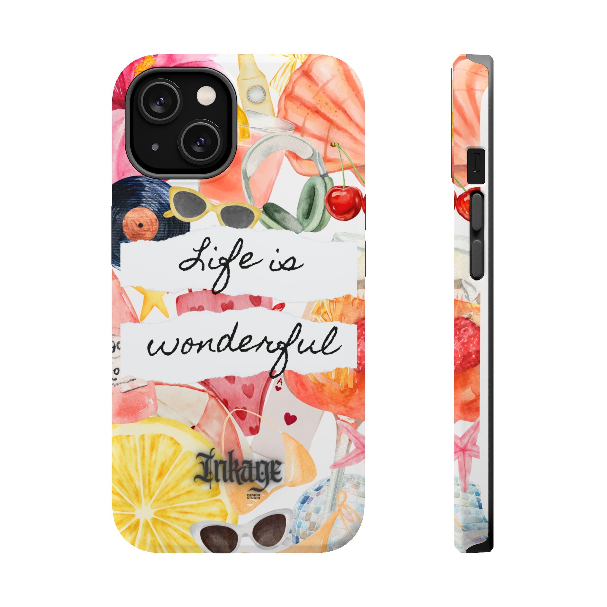 "Life is Wonderful" Quote Magnetic Phone Cases