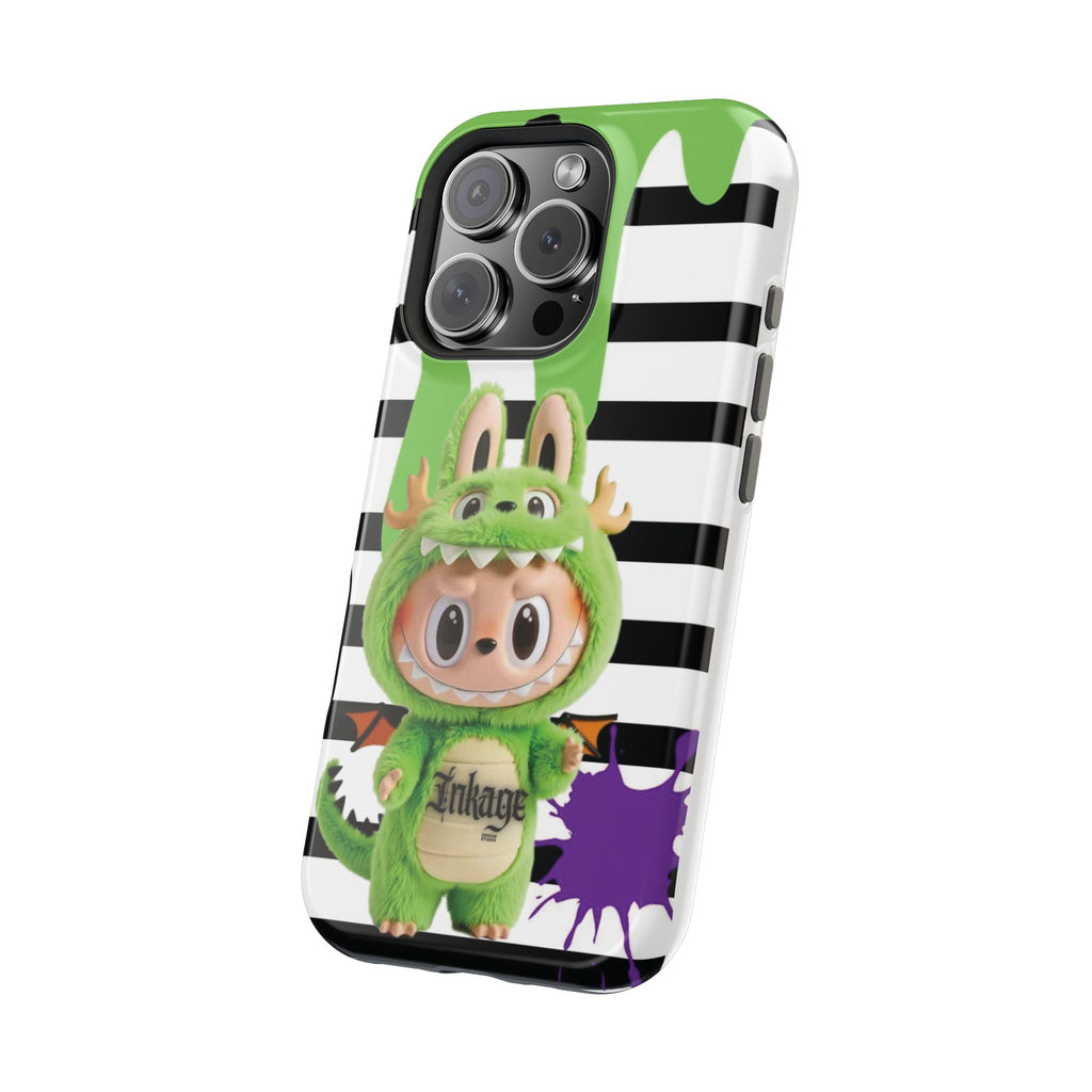 Greenie Labubu Spooky Magnetic Phone Case (Animation)