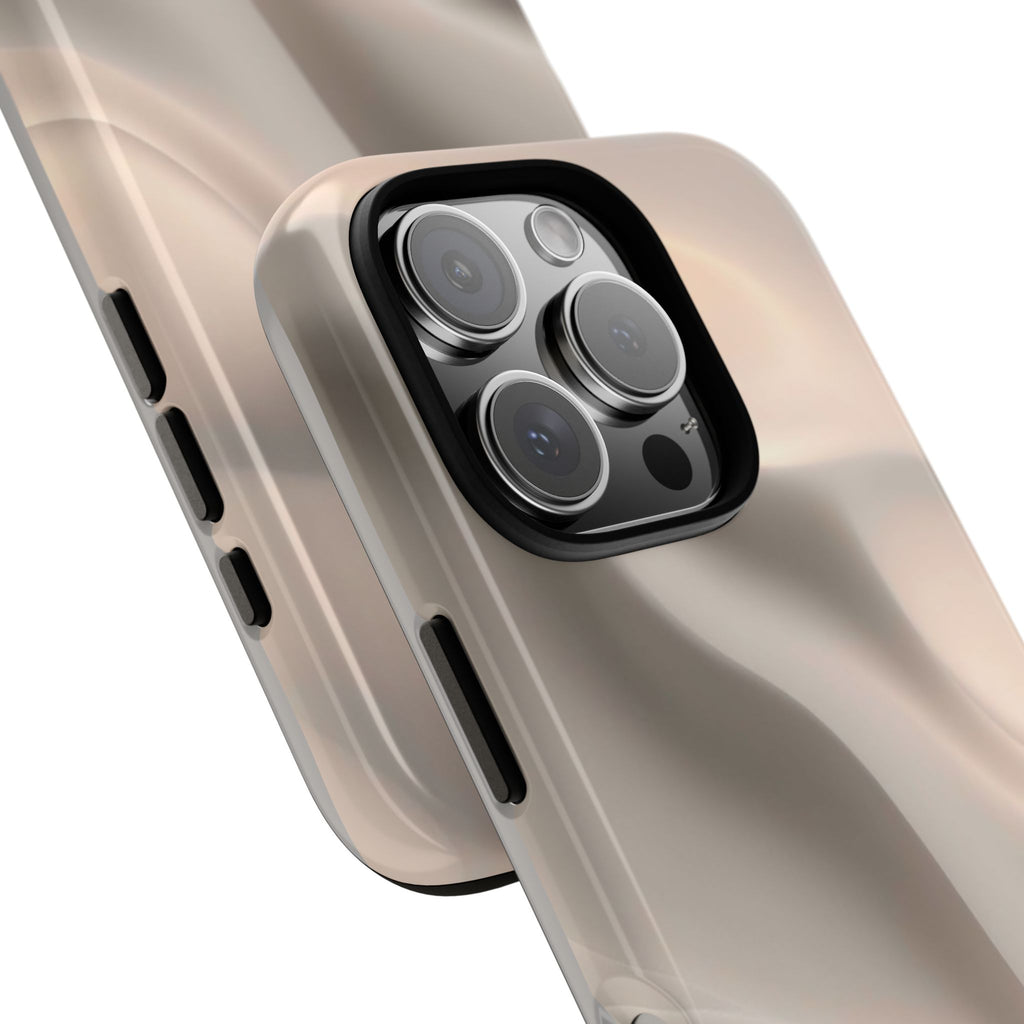 Beige Wavy Flow Tough Phone Case (Minimal)