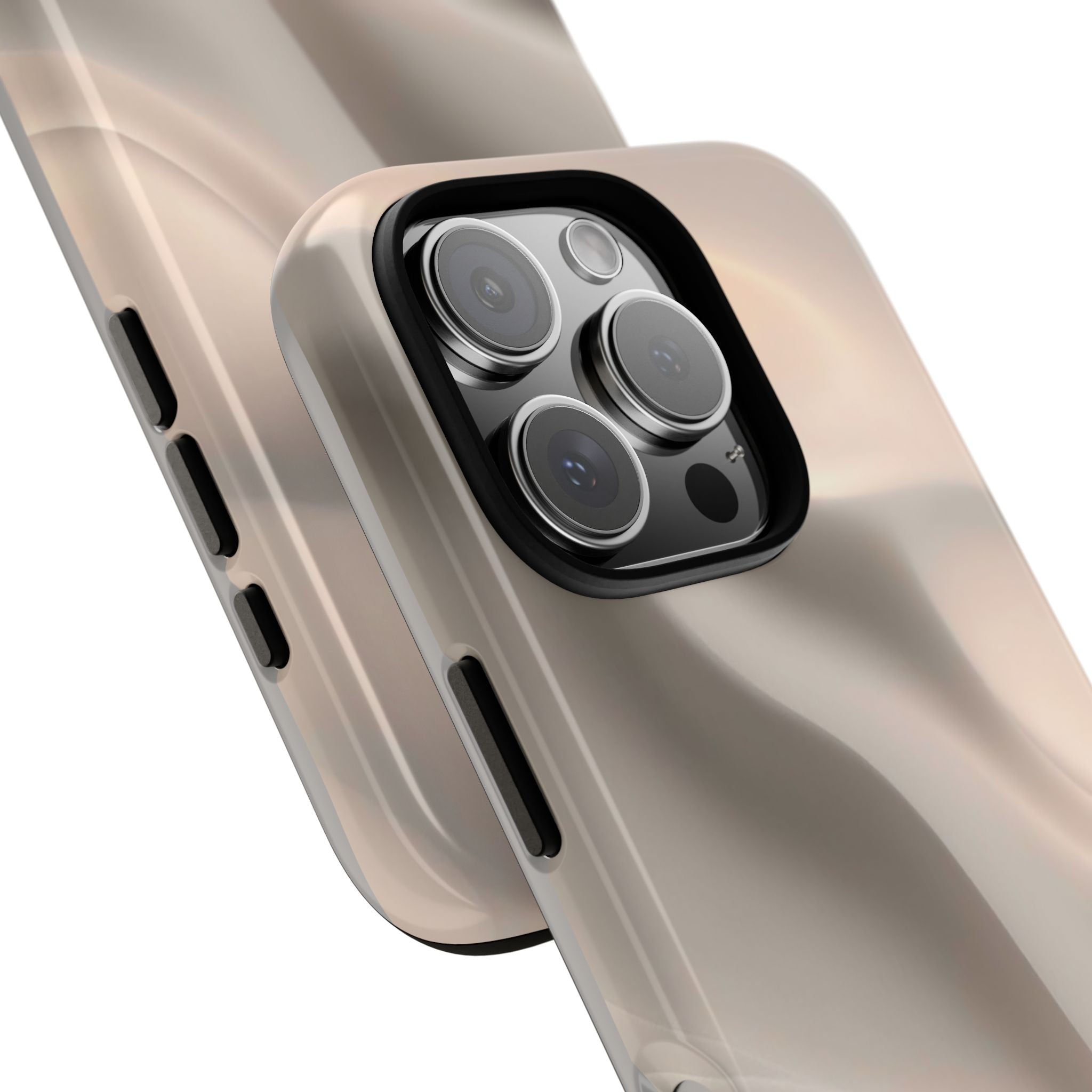 Beige Wavy Flow Tough Phone Case (Minimal)