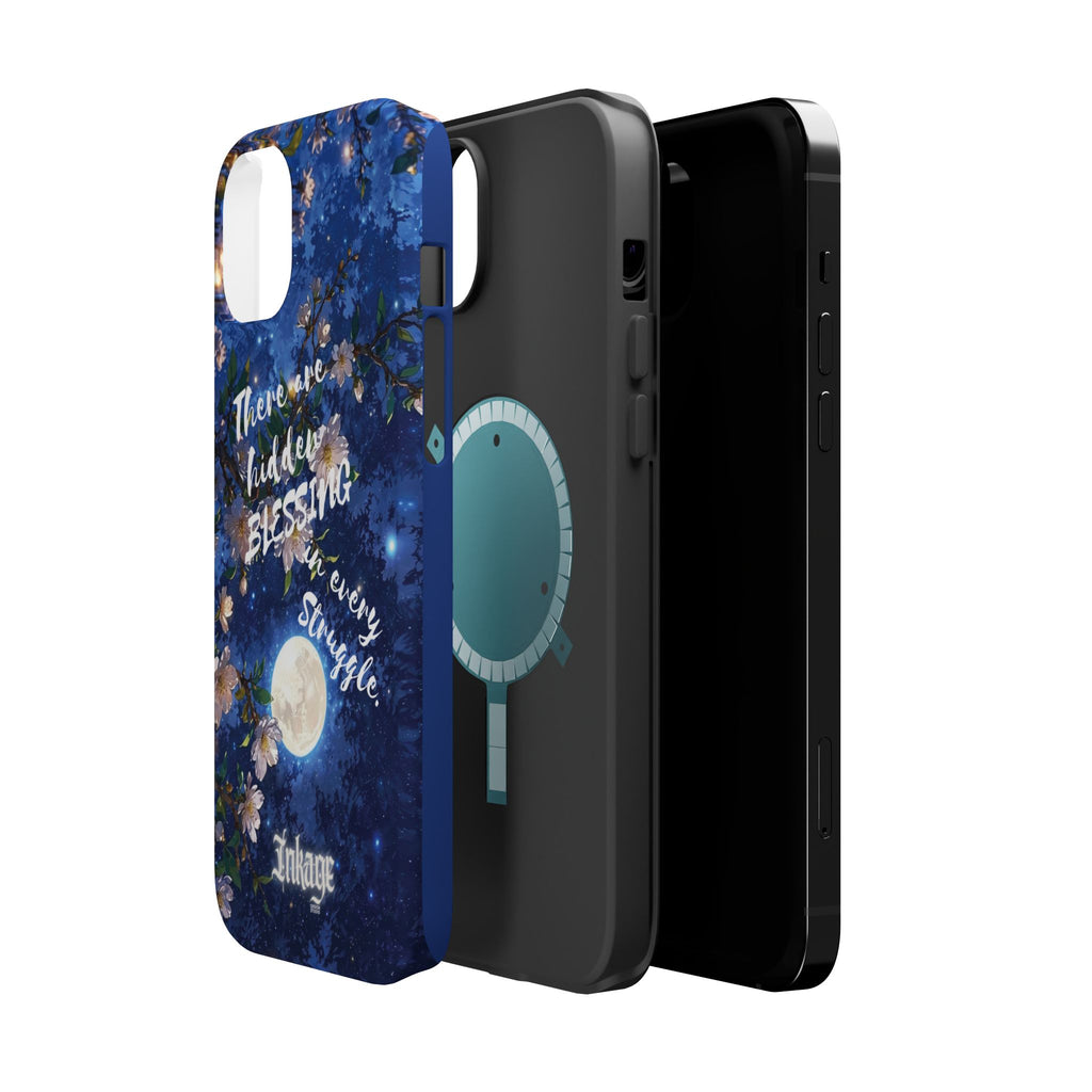“Moonlit Blessing” Magnetic Phone Cases (Quote)