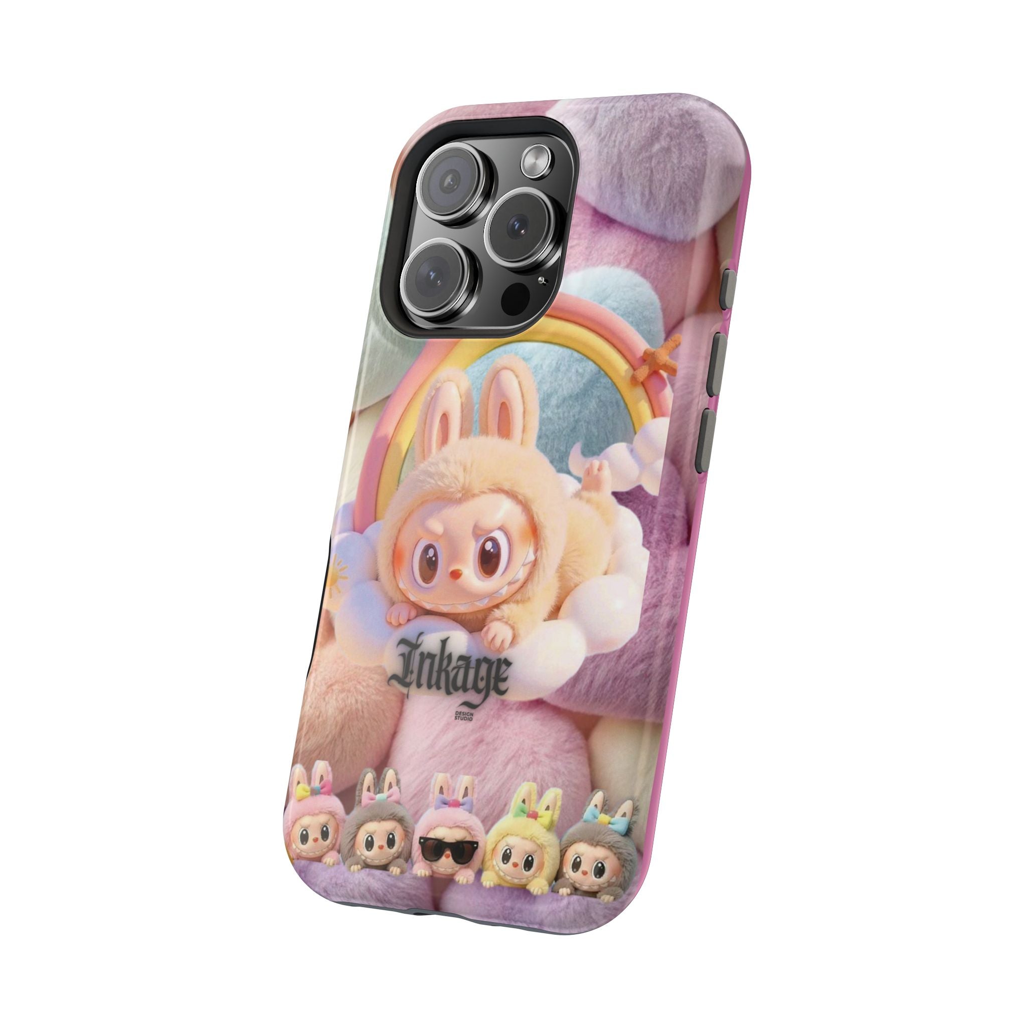 Pastel Rainbow Labubu Magnetic Phone Cases(Animation)
