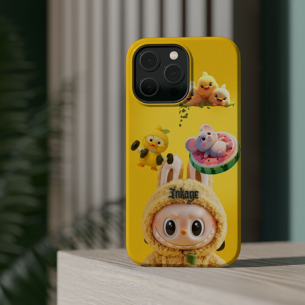 Yellow Cutie Labubu Magnetic Phone Cases (Animation)