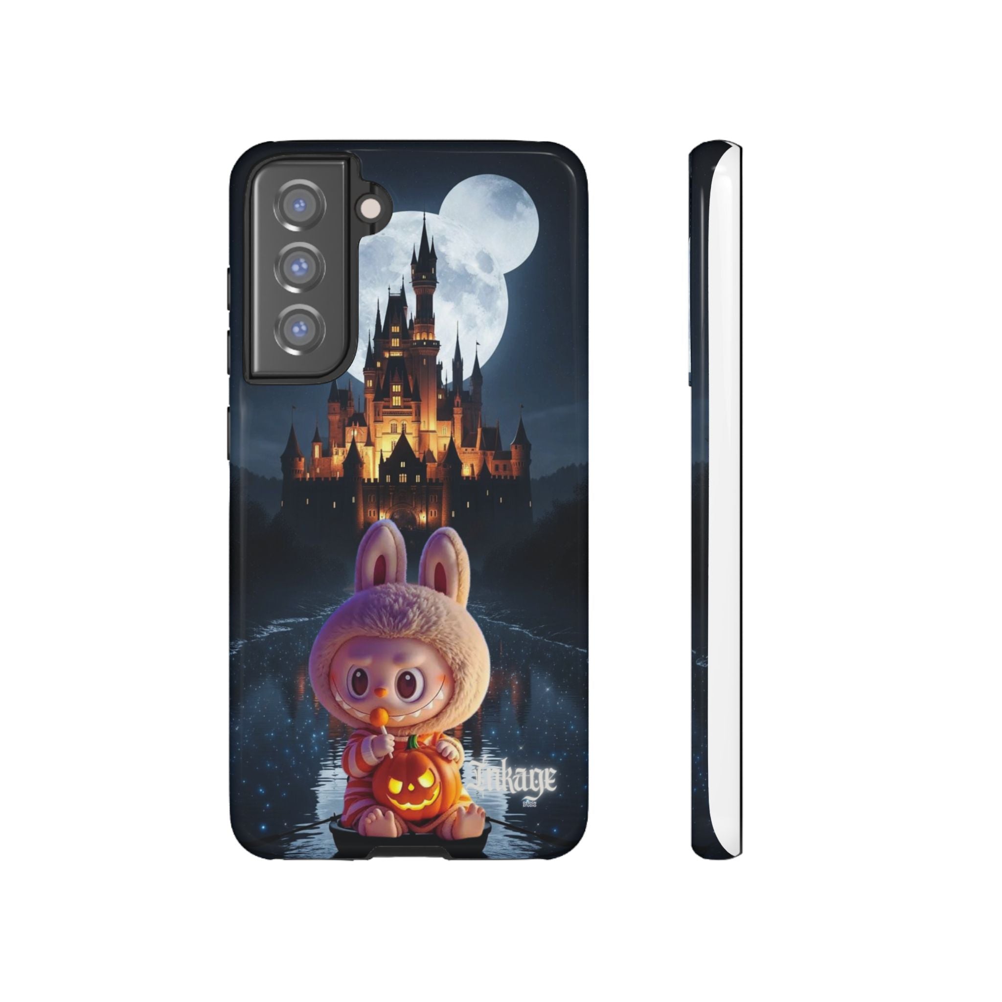 Labubu Halloween On Disney Boat Tough Phone Cases (Season, Animation)