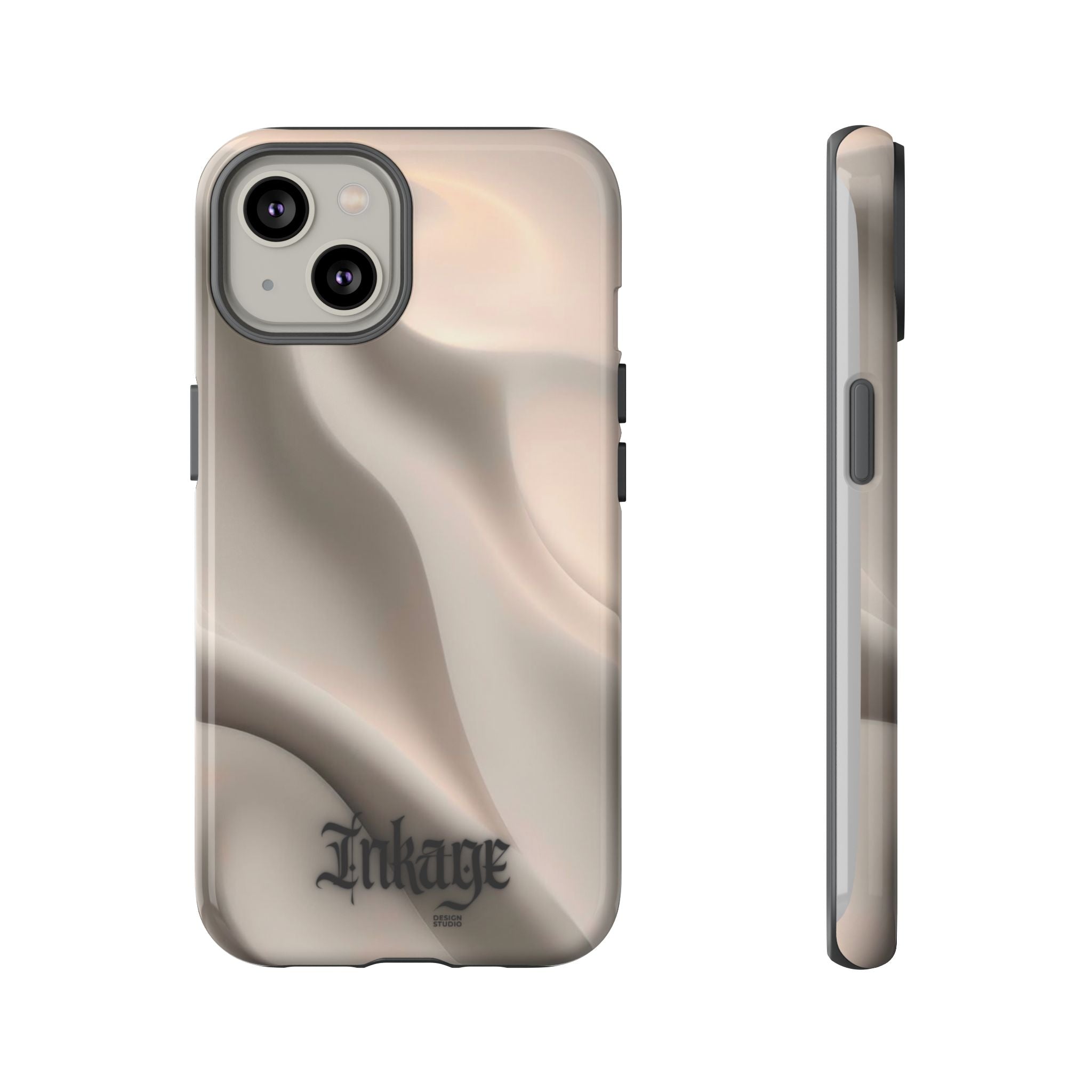 Beige Wavy Flow Tough Phone Case (Minimal)