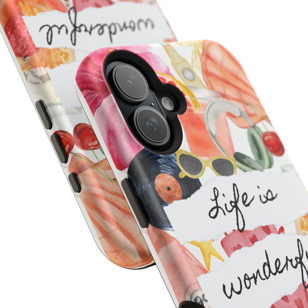 "Life is Wonderful" Quote Magnetic Phone Cases