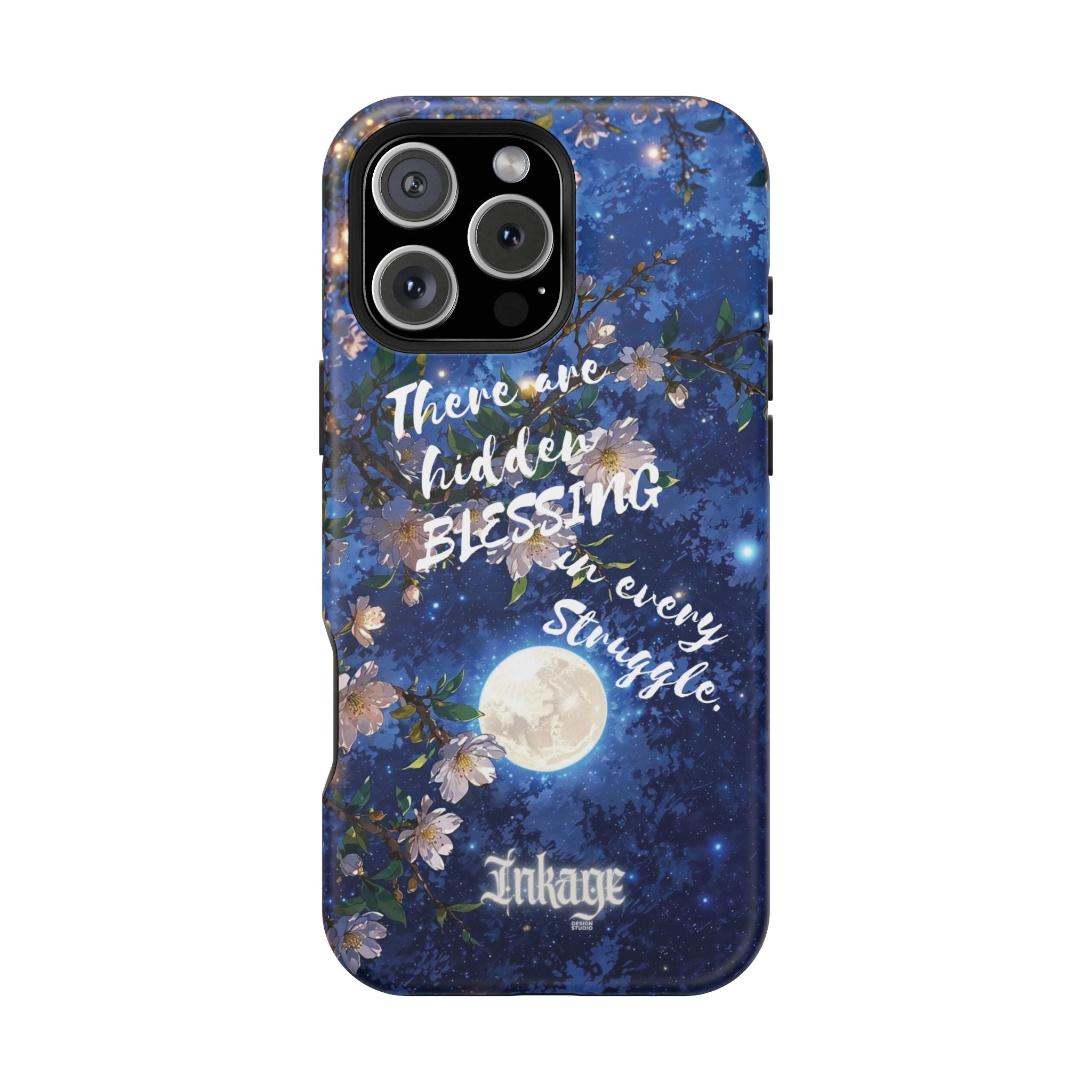 “Moonlit Blessing” Magnetic Phone Cases (Quote)