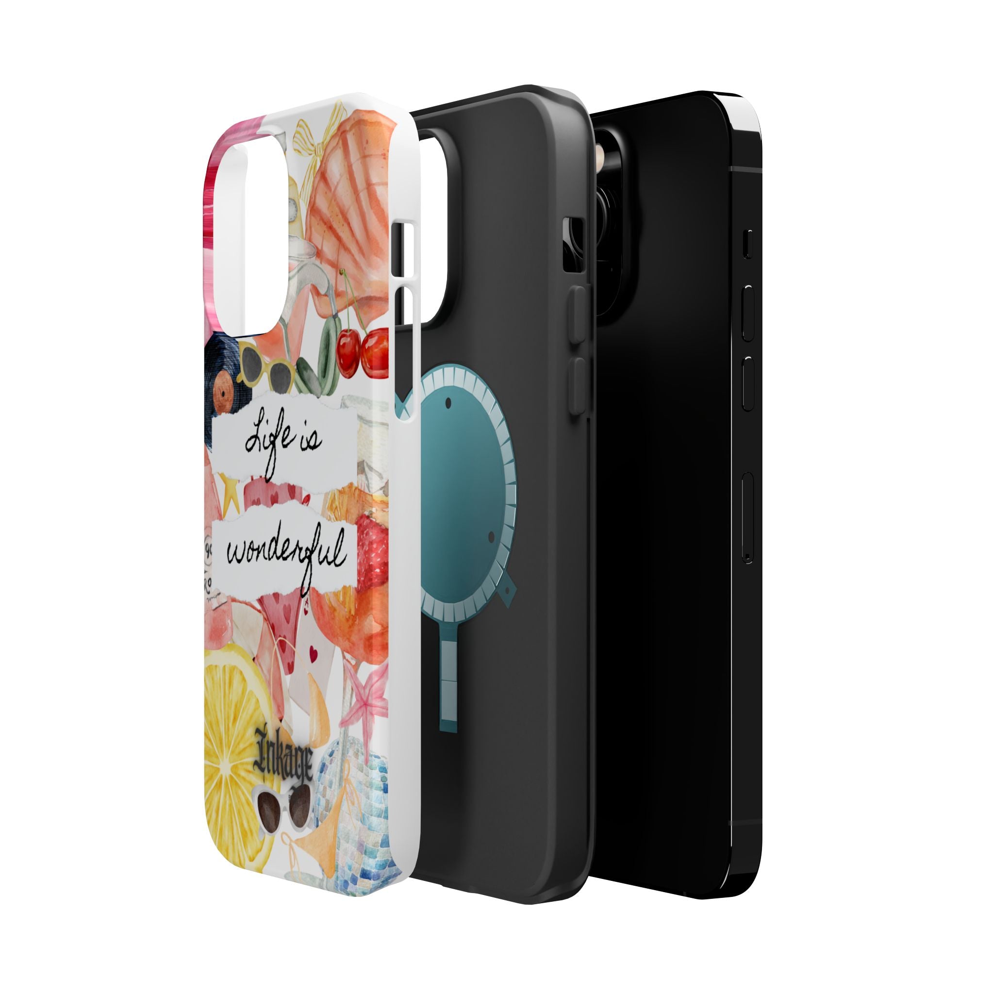 "Life is Wonderful" Quote Magnetic Phone Cases (Quote)