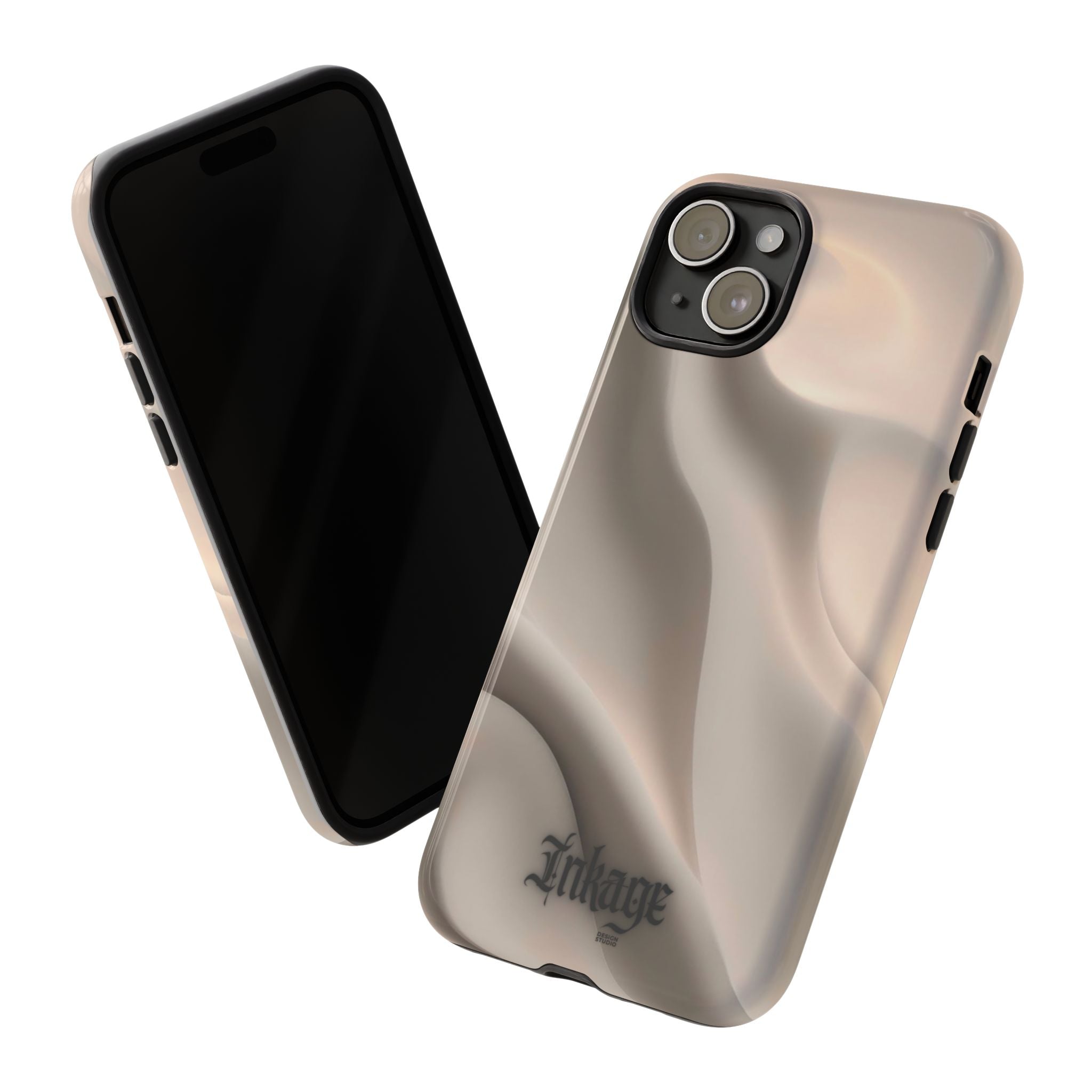 Beige Wavy Flow Tough Phone Case (Minimal)