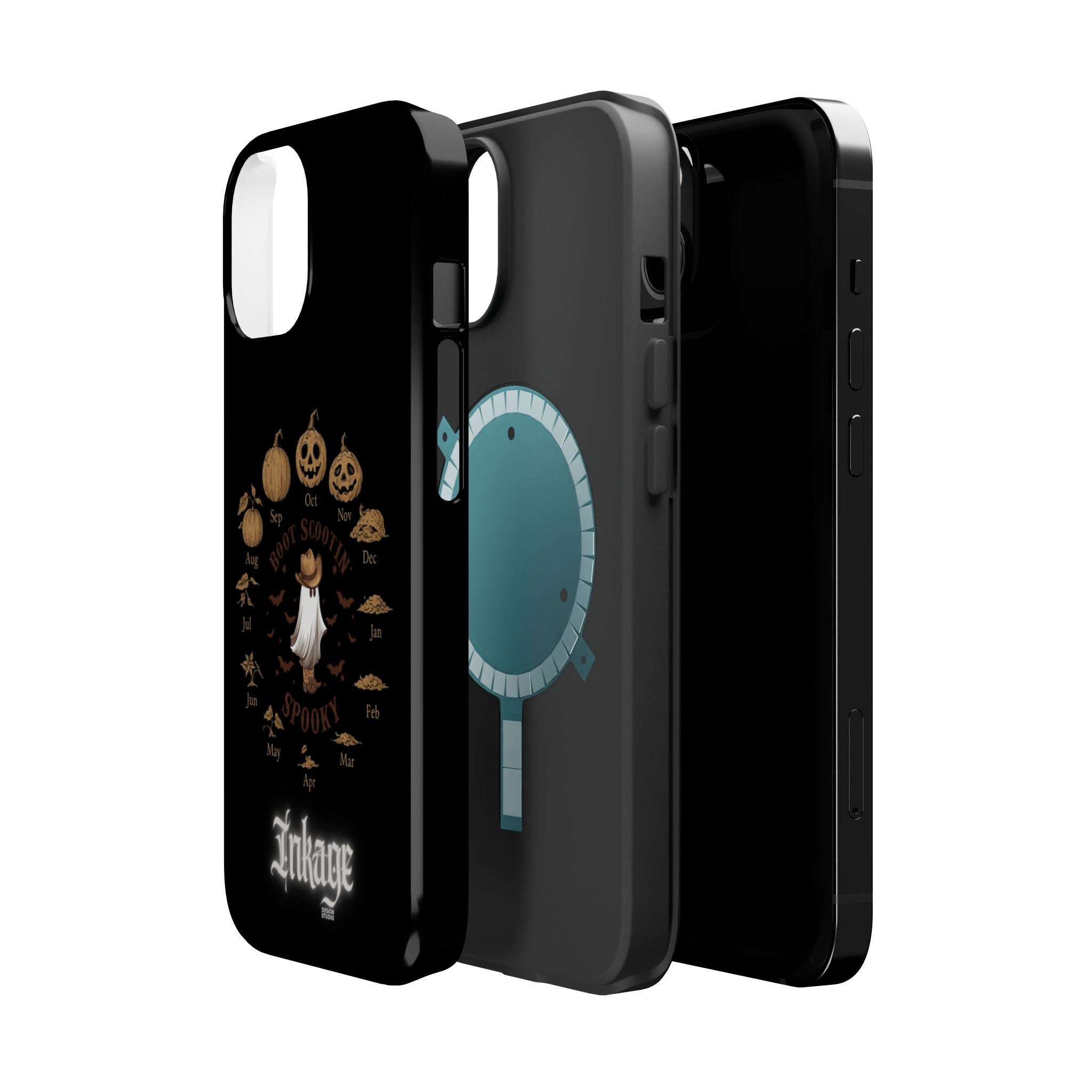 Spooky Boot Halloween Pumpkin Magnetic Phone Case (Season)