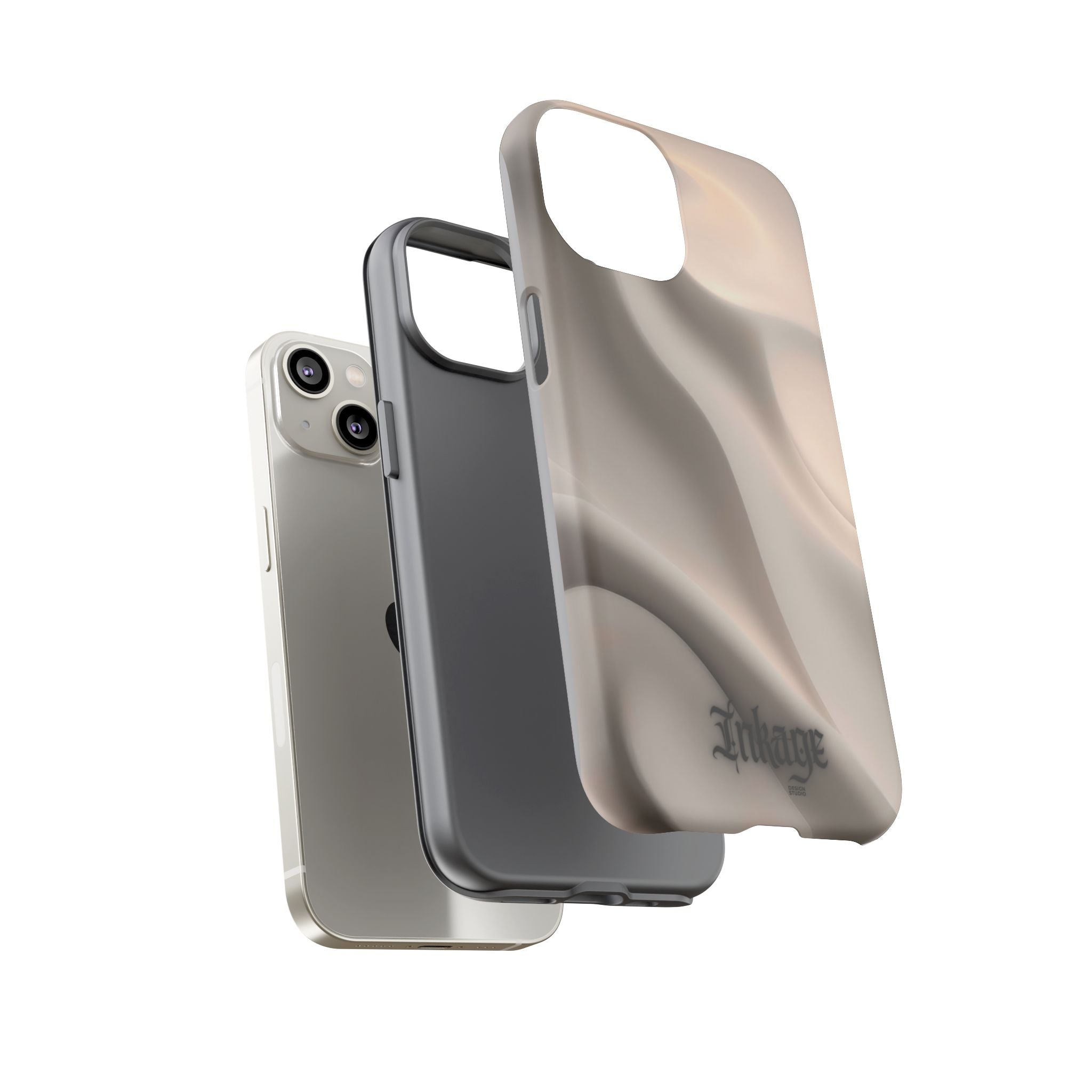 Beige Wavy Flow Tough Phone Case (Minimal)