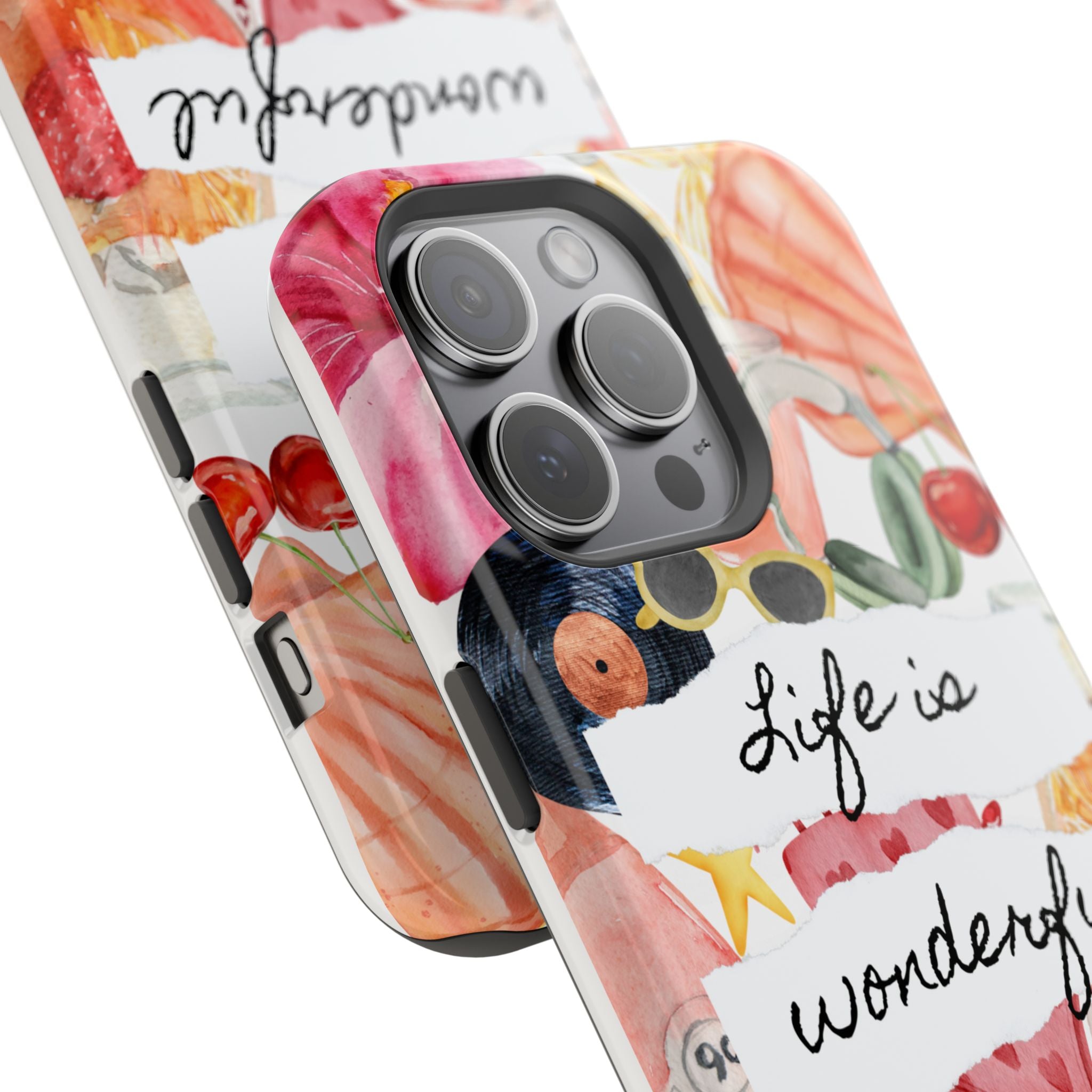 "Life is Wonderful" Quote Magnetic Phone Cases