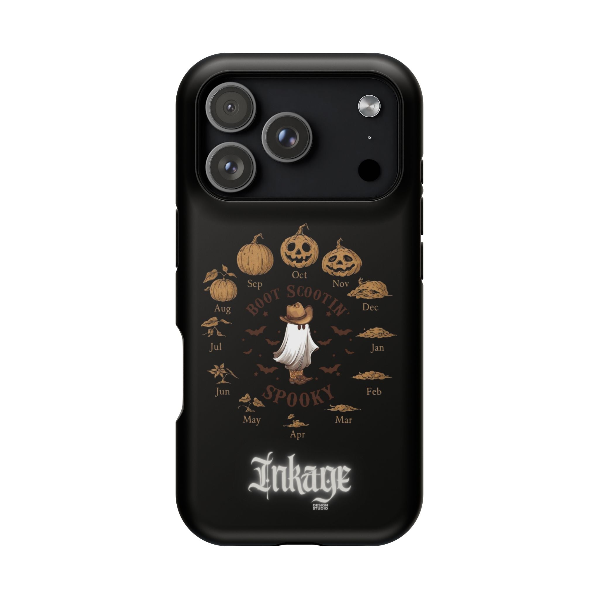 Spooky Boot Halloween Pumpkin Magnetic Phone Case (Season)