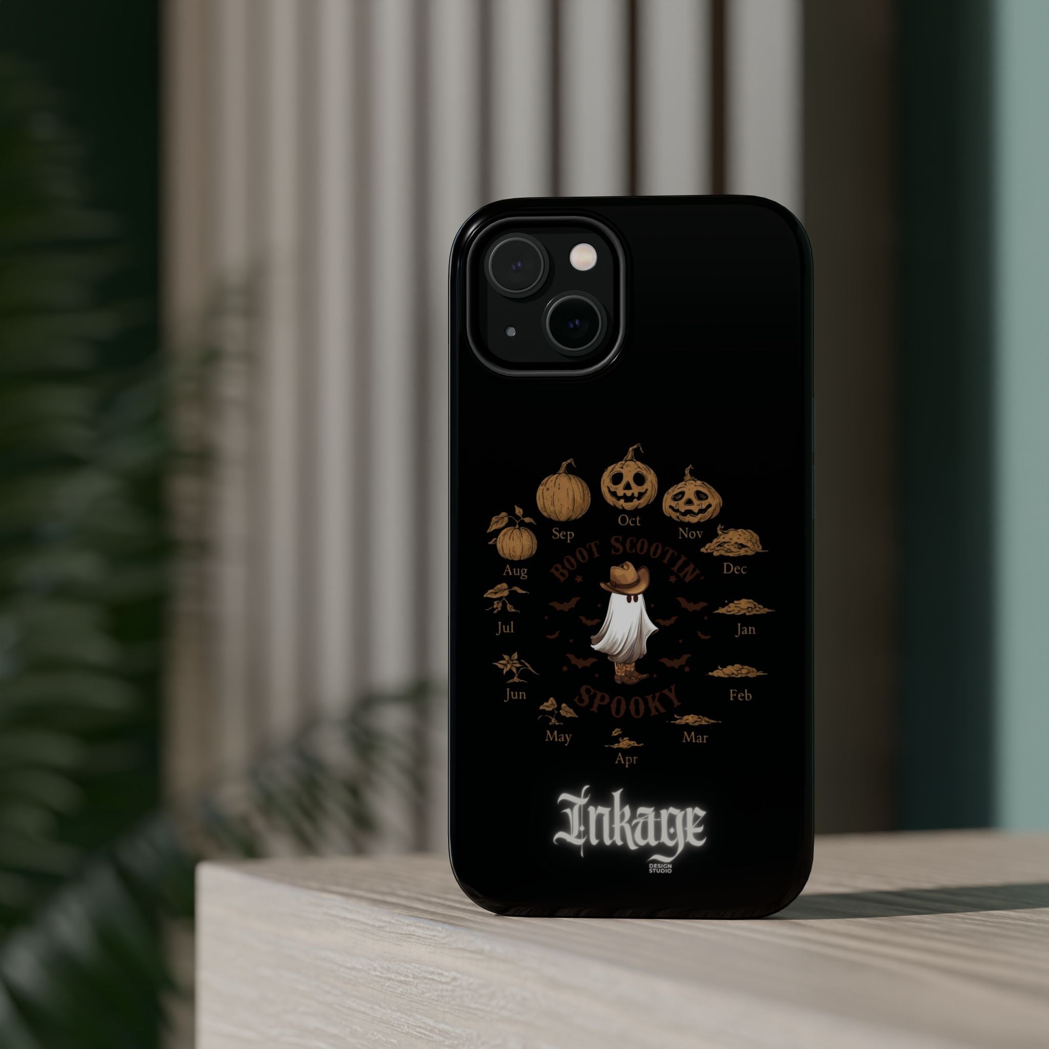 Spooky Boot Halloween Pumpkin Magnetic Phone Case (Season)