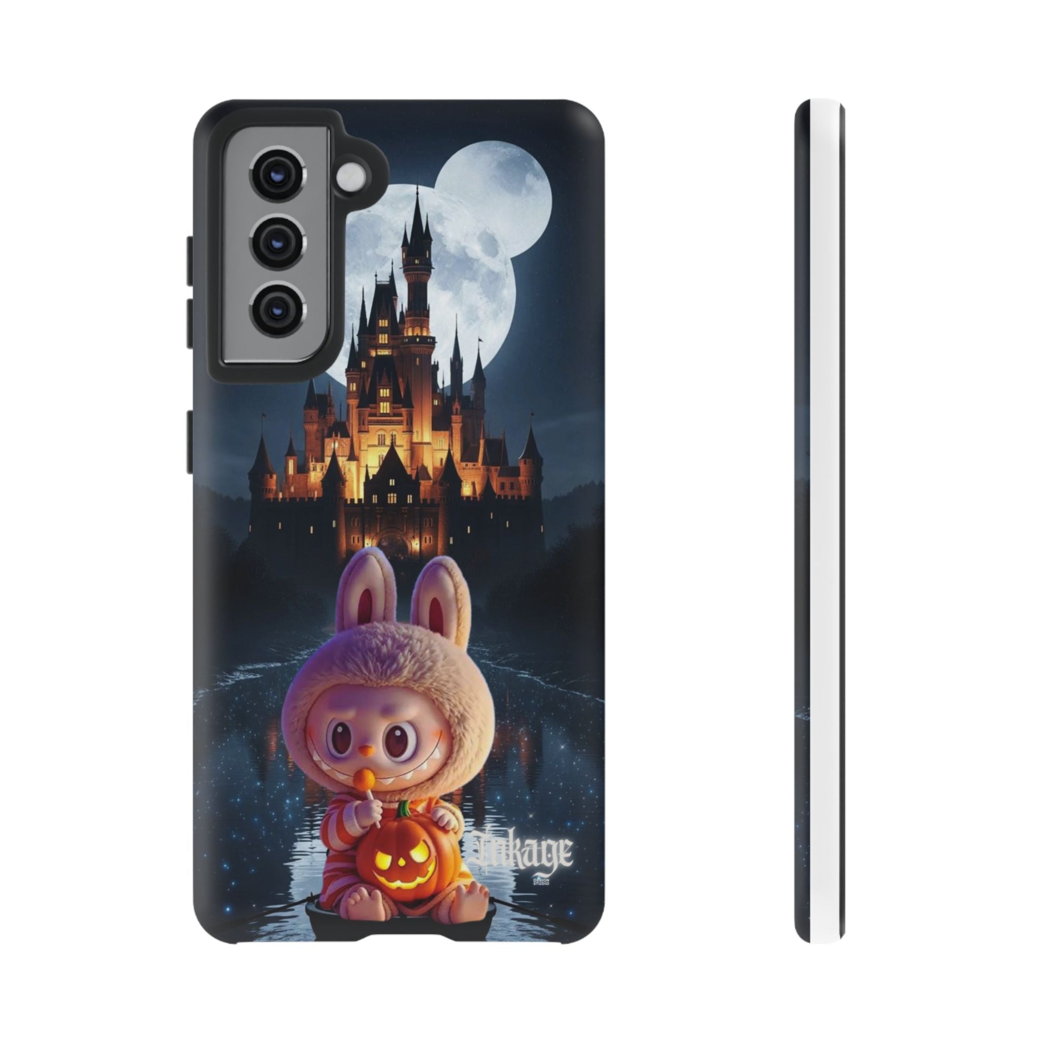 Labubu Halloween On Disney Boat Tough Phone Cases (Season, Animation)