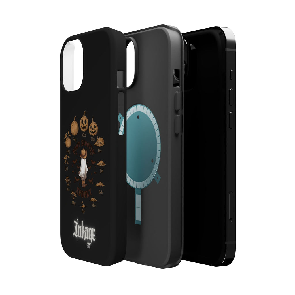 Spooky Boot Halloween Pumpkin Magnetic Phone Case (Season)