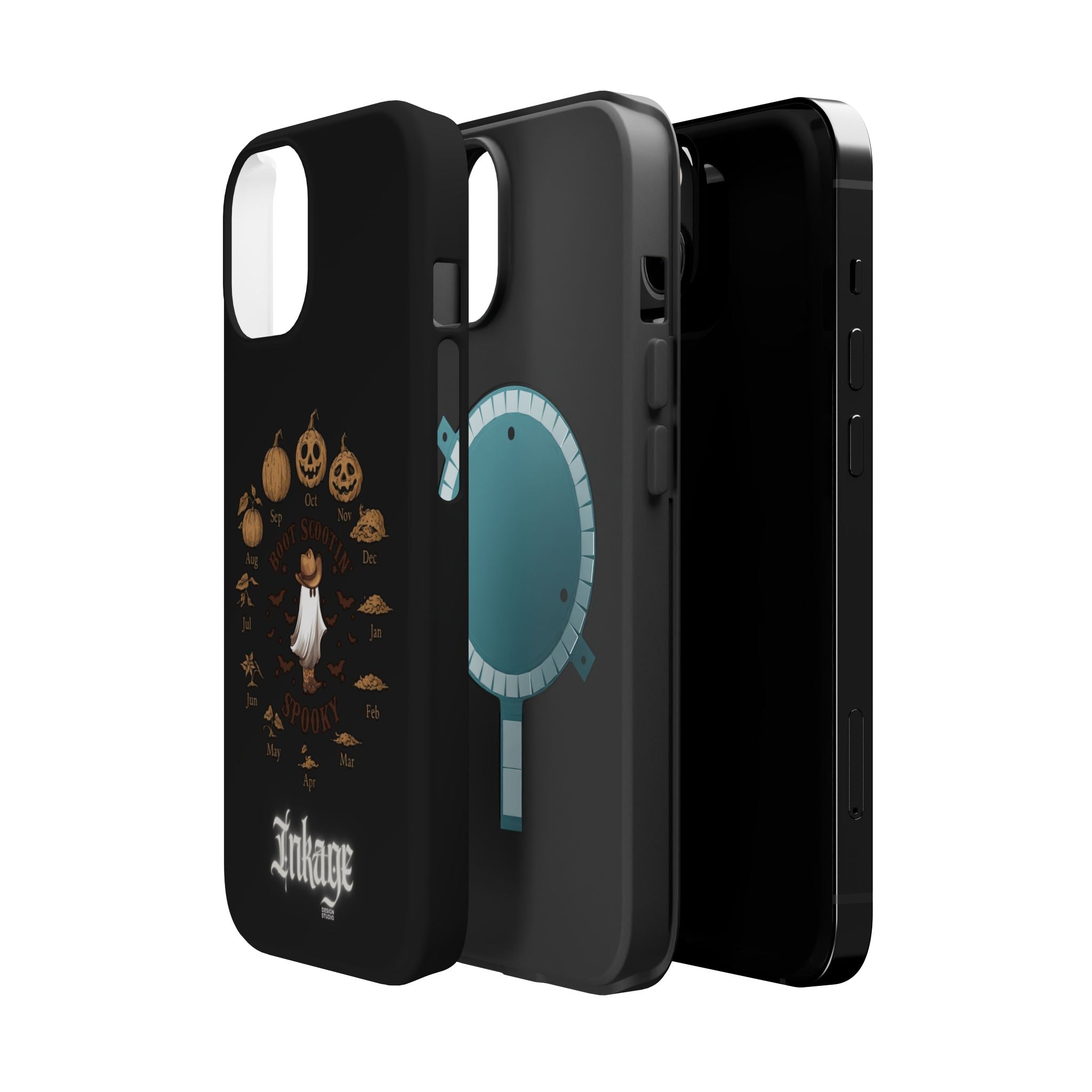 Spooky Boot Halloween Pumpkin Magnetic Phone Case (Season)