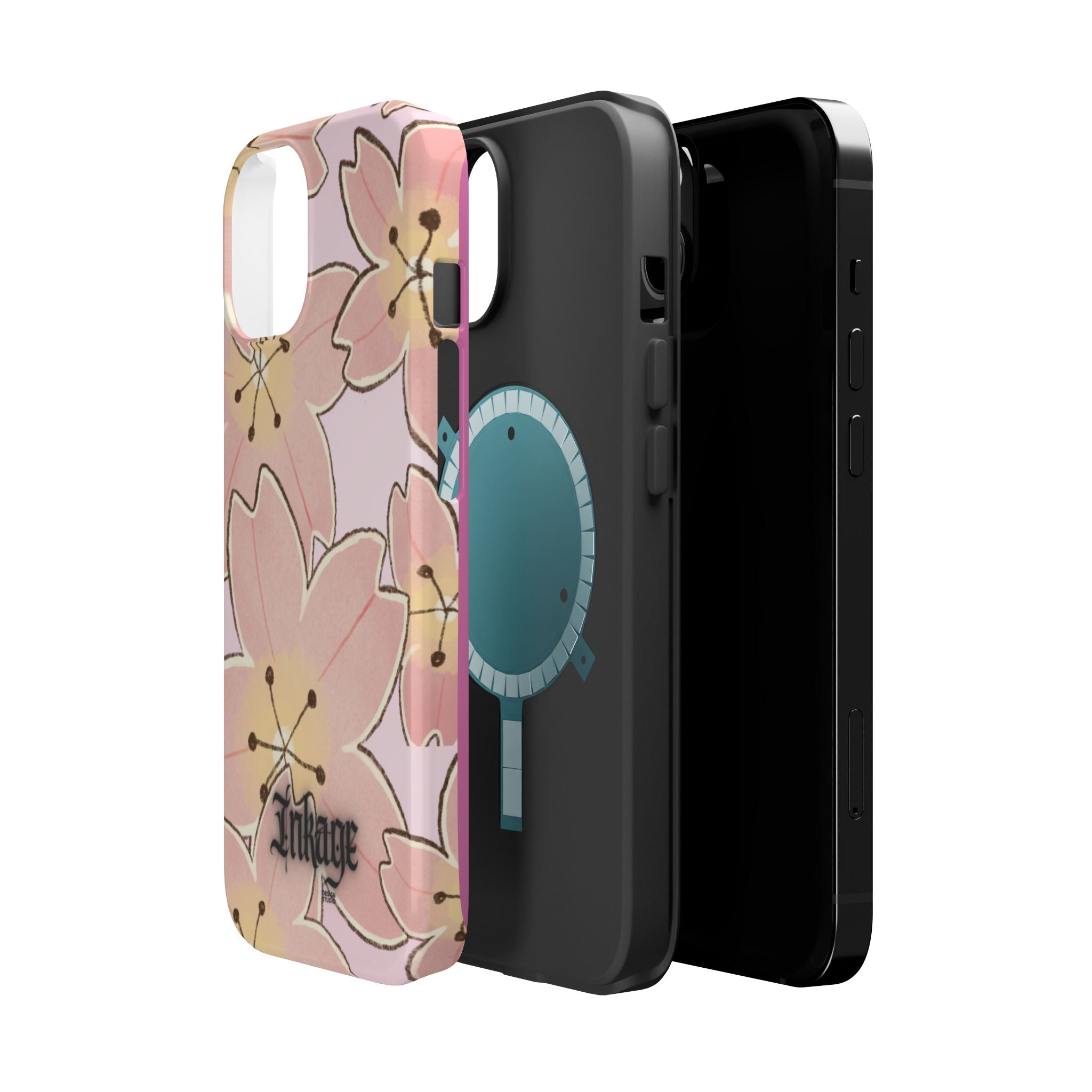 Charming Floral Magnetic Phone Case (Minimal)