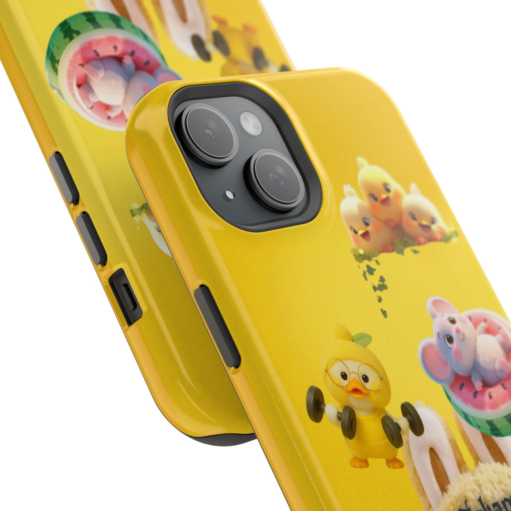 Yellow Cutie Labubu Magnetic Phone Cases (Animation)