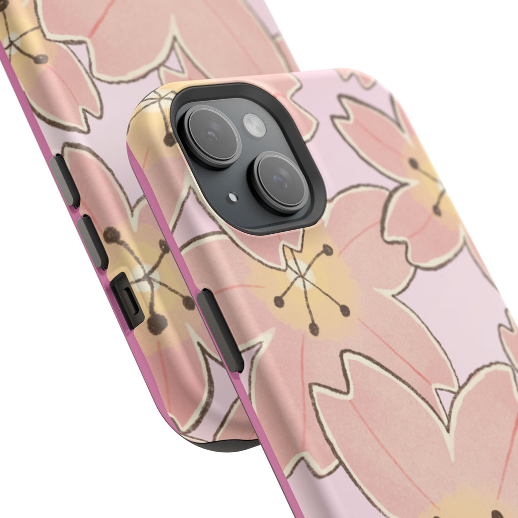 Charming Floral Magnetic Phone Case (Minimal)