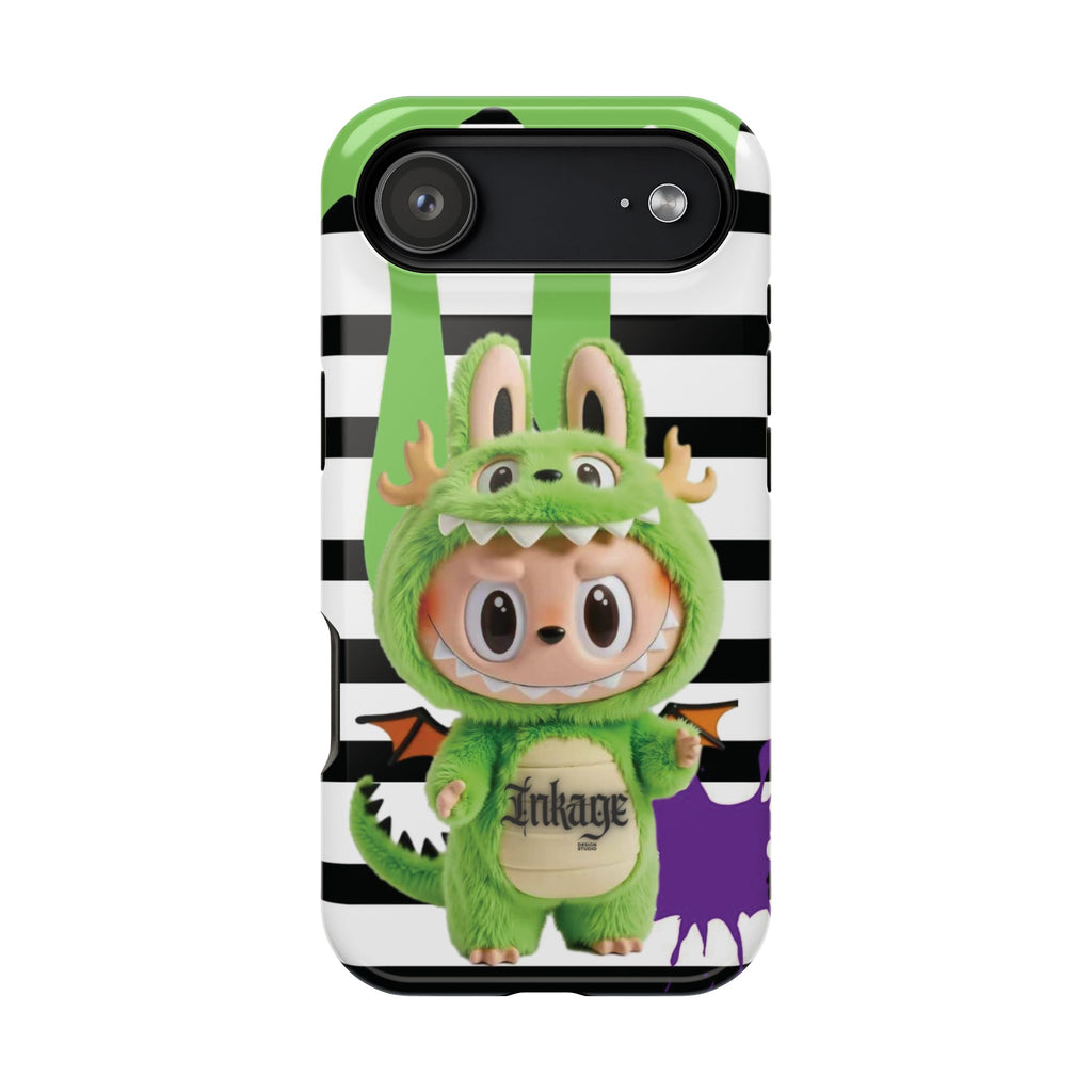 Greenie Labubu Spooky Magnetic Phone Case (Animation)