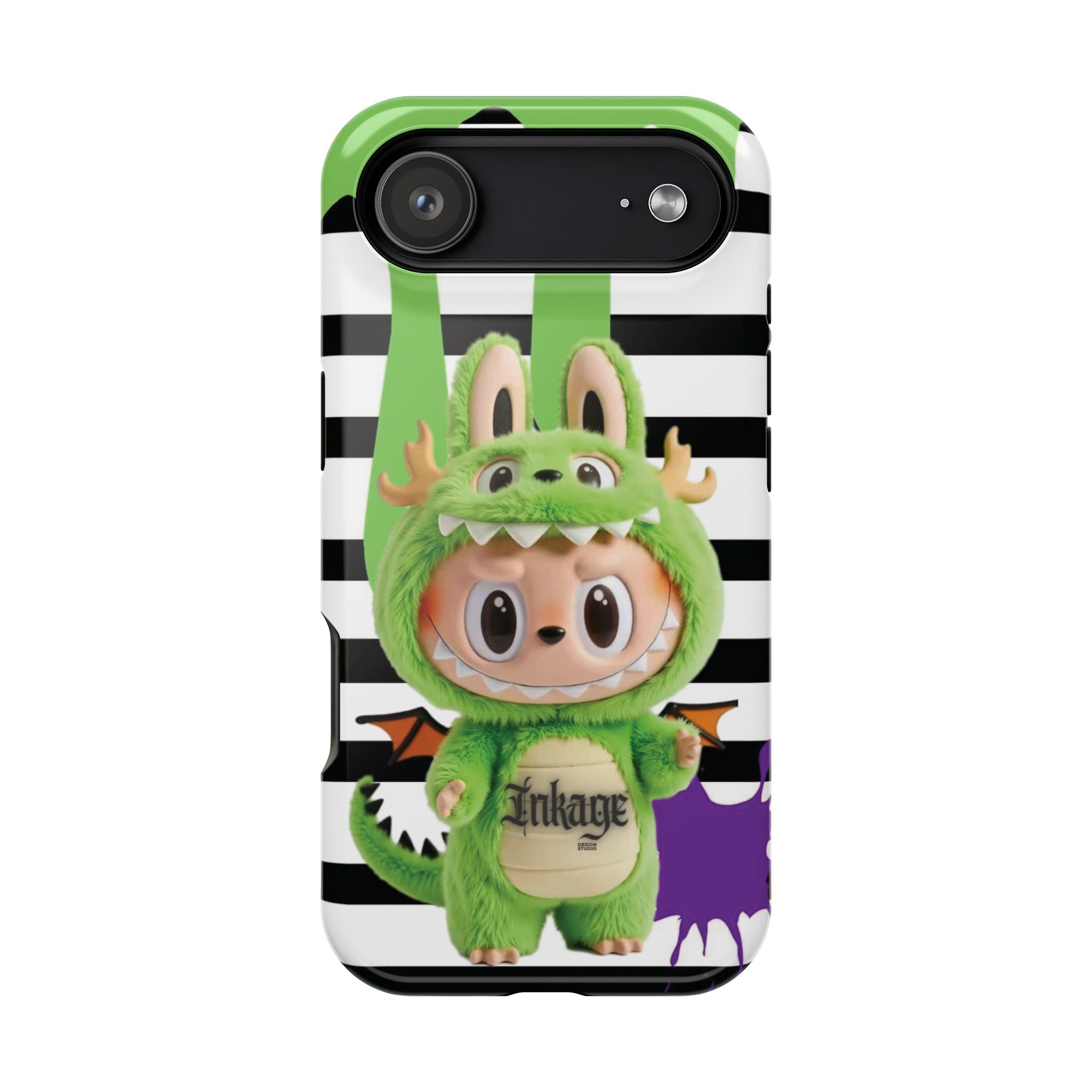 Greenie Labubu Spooky Magnetic Phone Case (Animation)