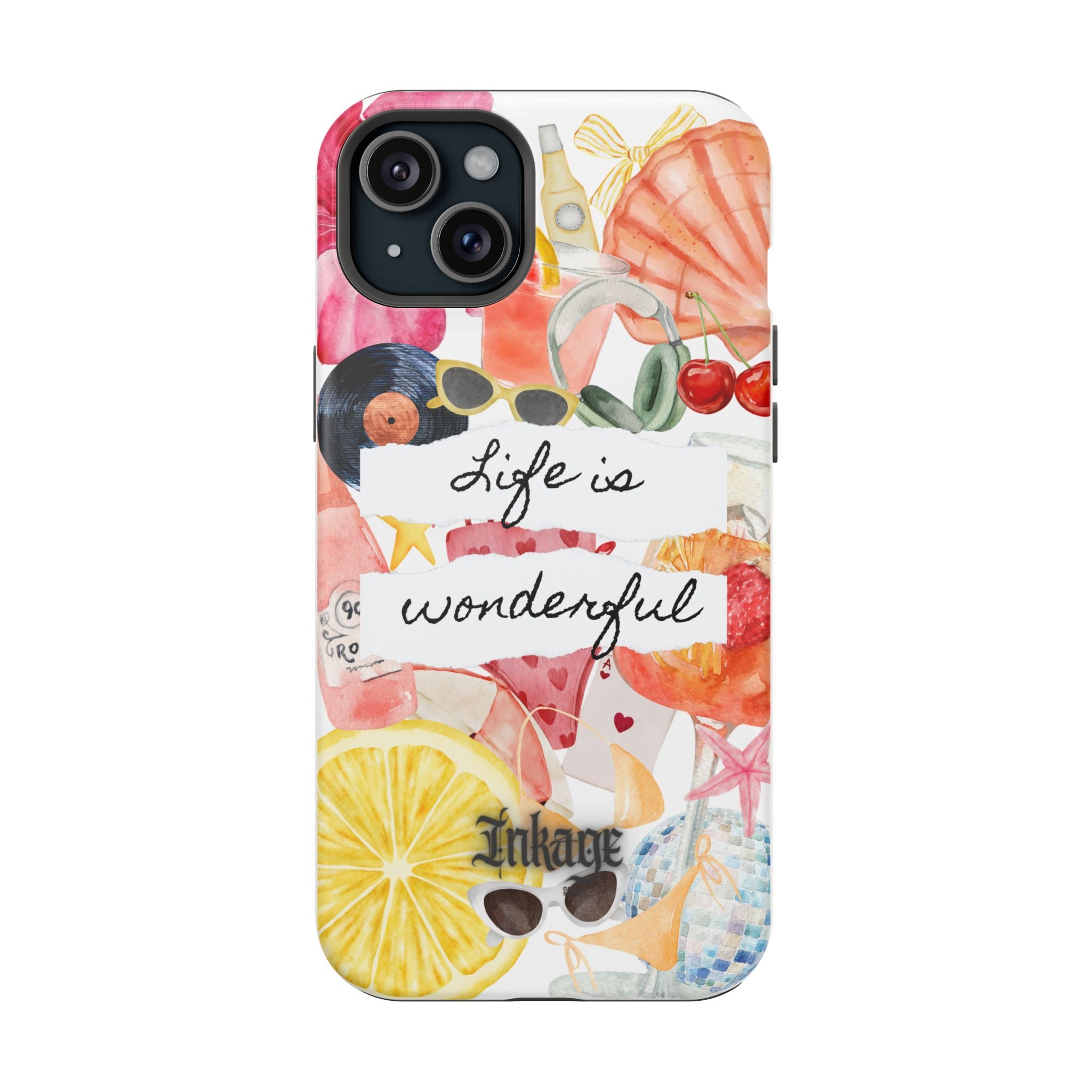 "Life is Wonderful" Quote Magnetic Phone Cases (Quote)