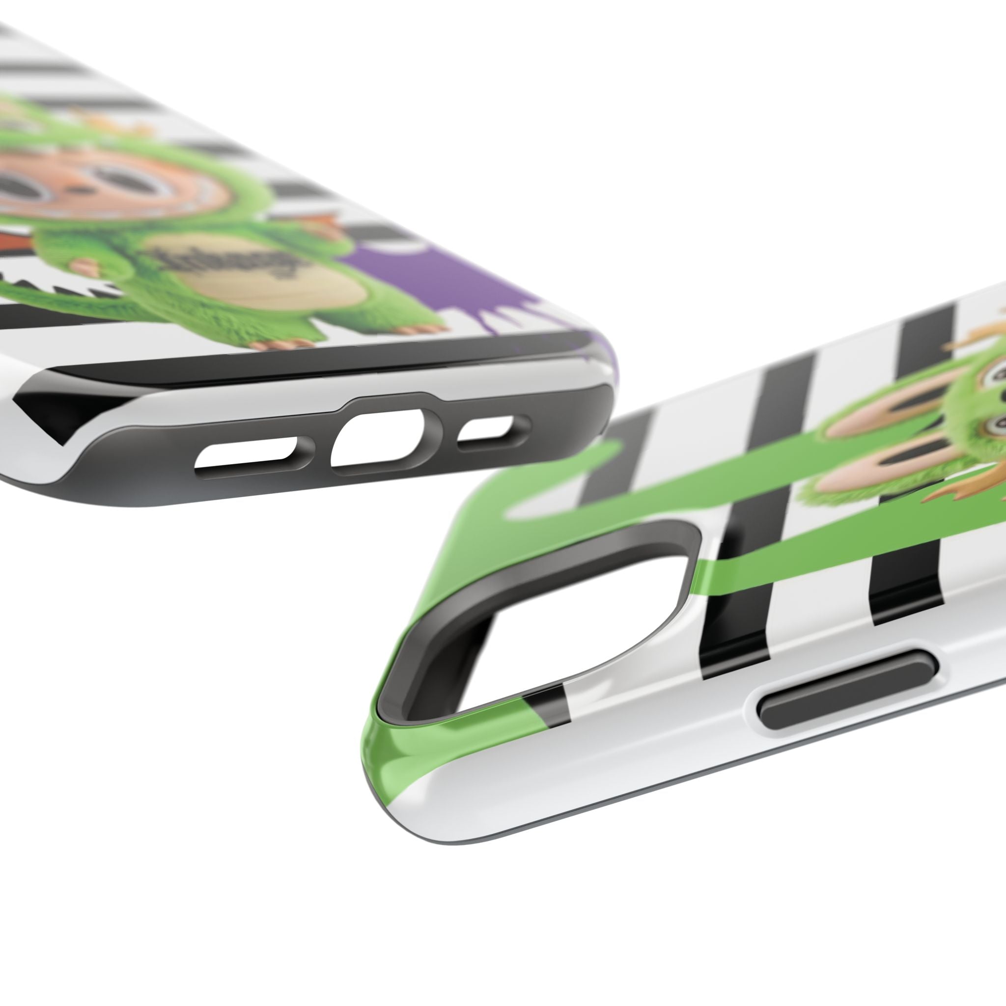 Greenie Labubu Spooky Magnetic Phone Case (Animation)