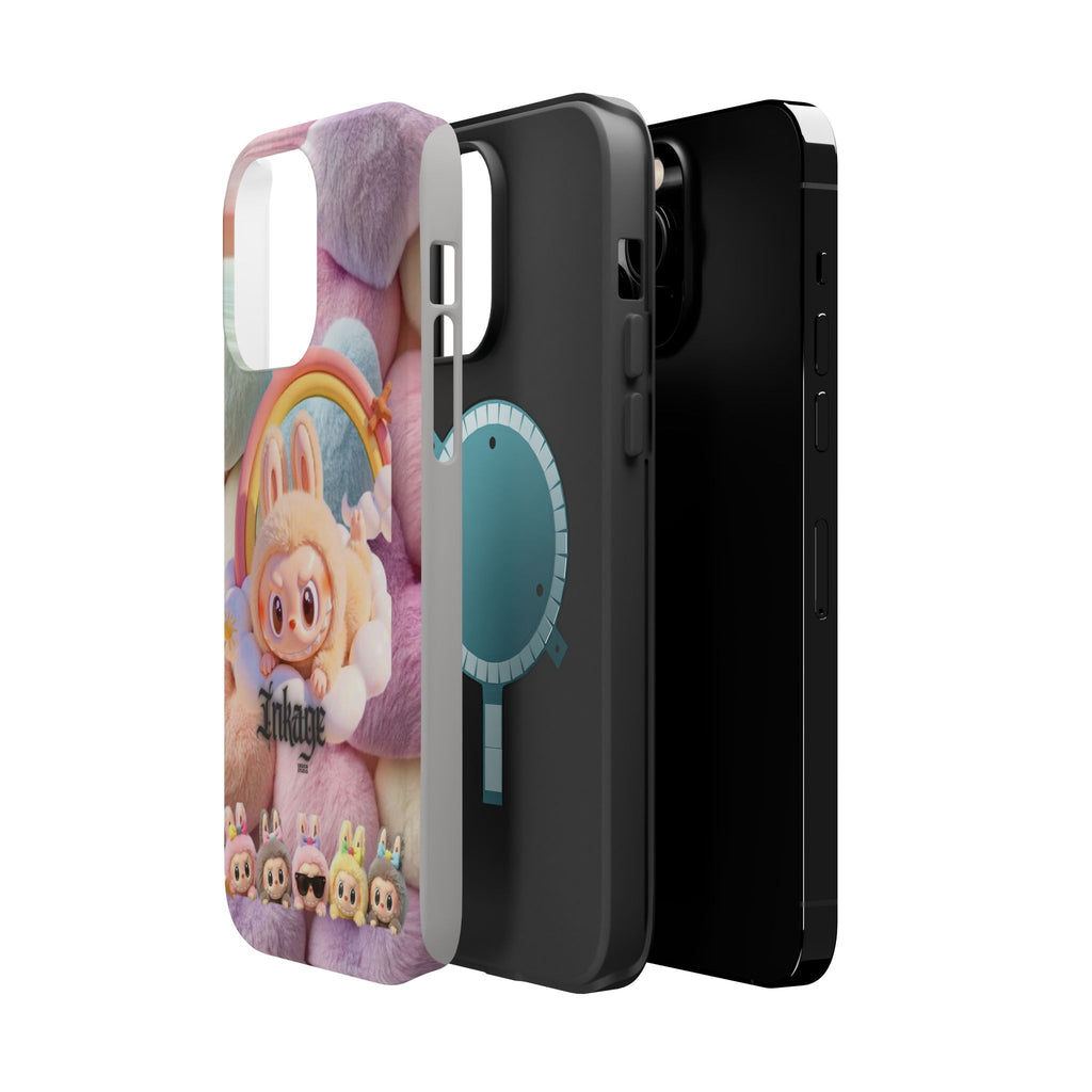 Pastel Rainbow Labubu Magnetic Phone Cases (Animation)