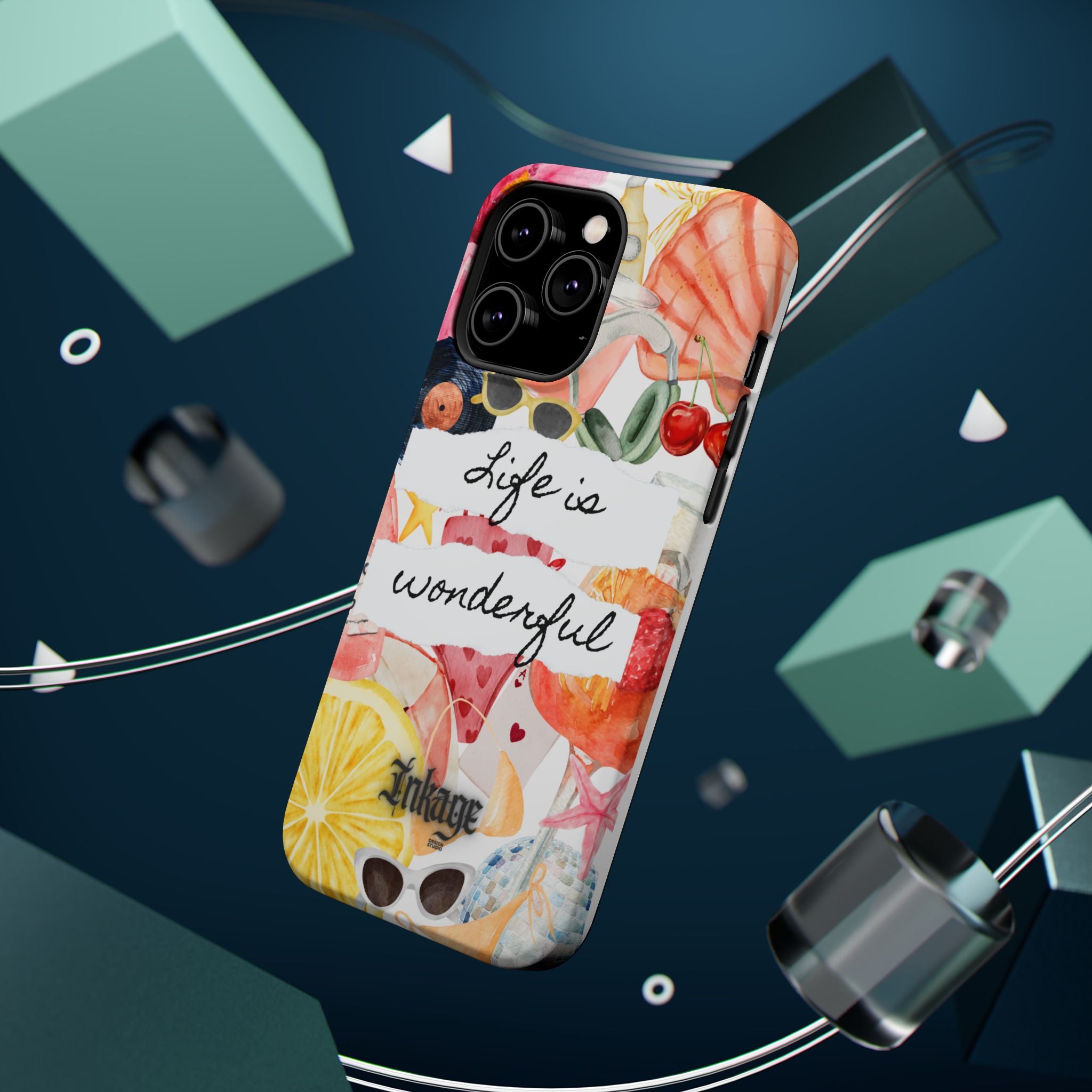 "Life is Wonderful" Quote Magnetic Phone Cases