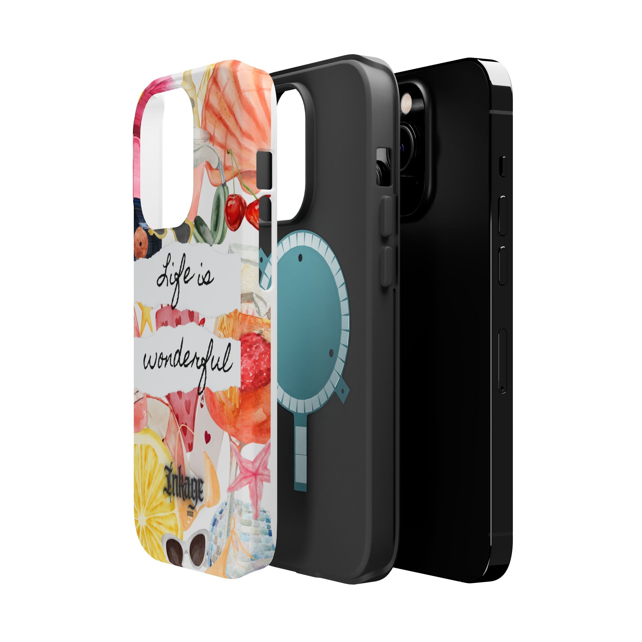 "Life is Wonderful" Quote Magnetic Phone Cases