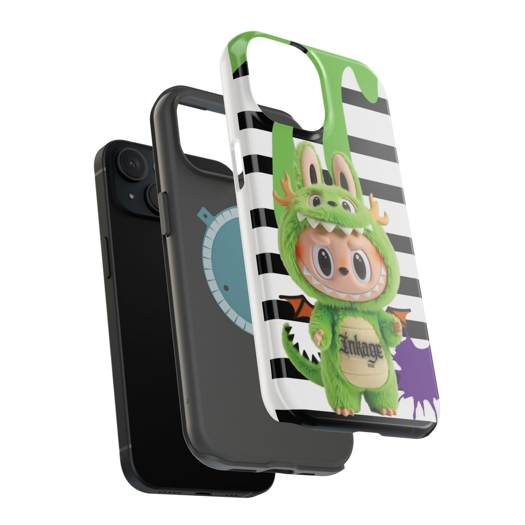 Greenie Labubu Spooky Magnetic Phone Case (Animation)