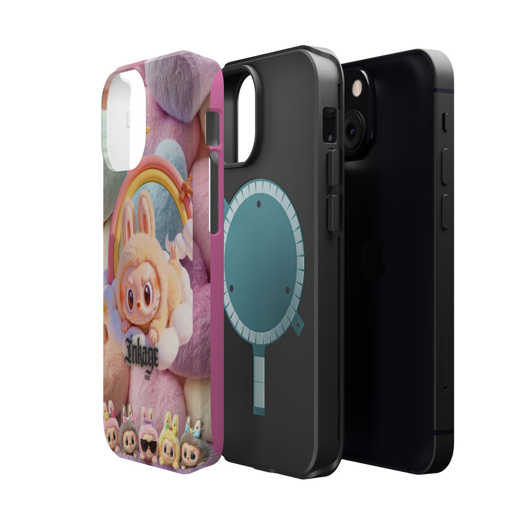 Pastel Rainbow Labubu Magnetic Phone Cases(Animation)