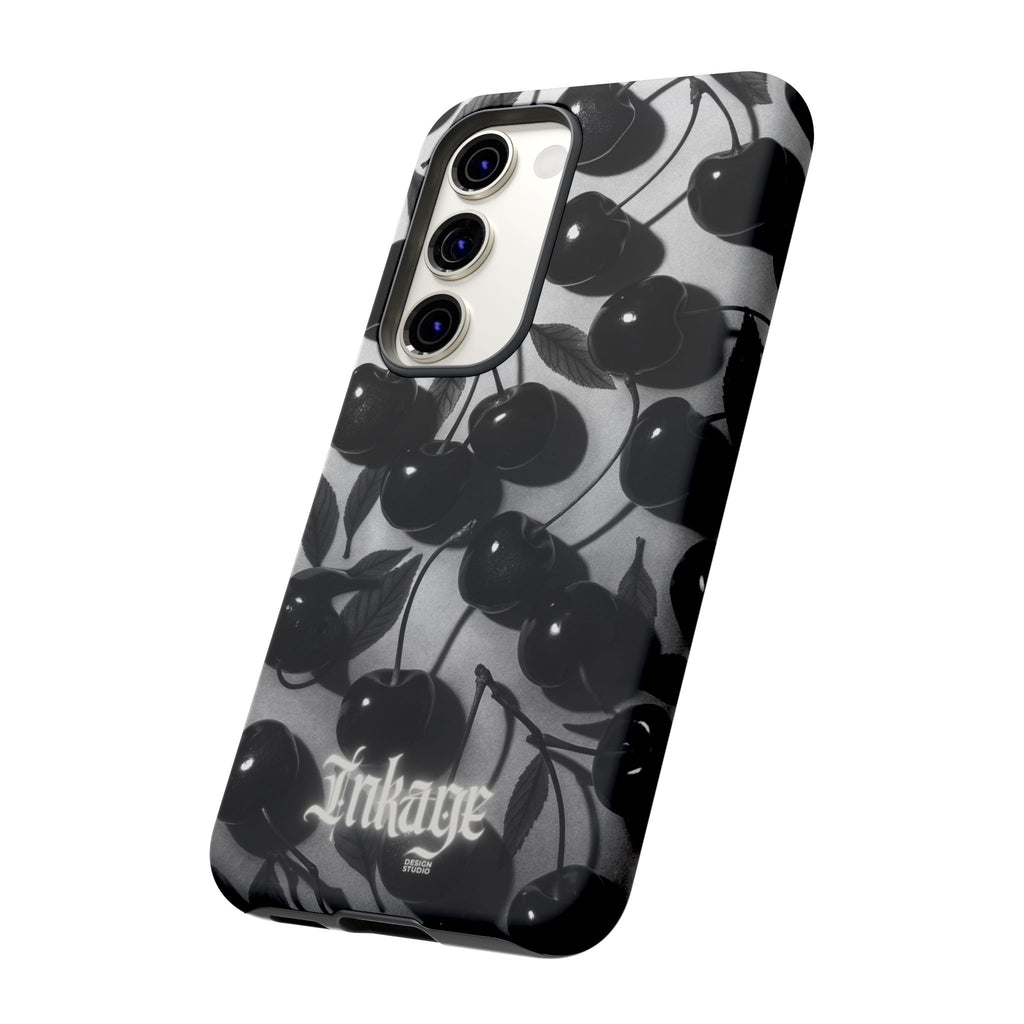 Black Cherry Print Tough Phone Cases (Minimal)