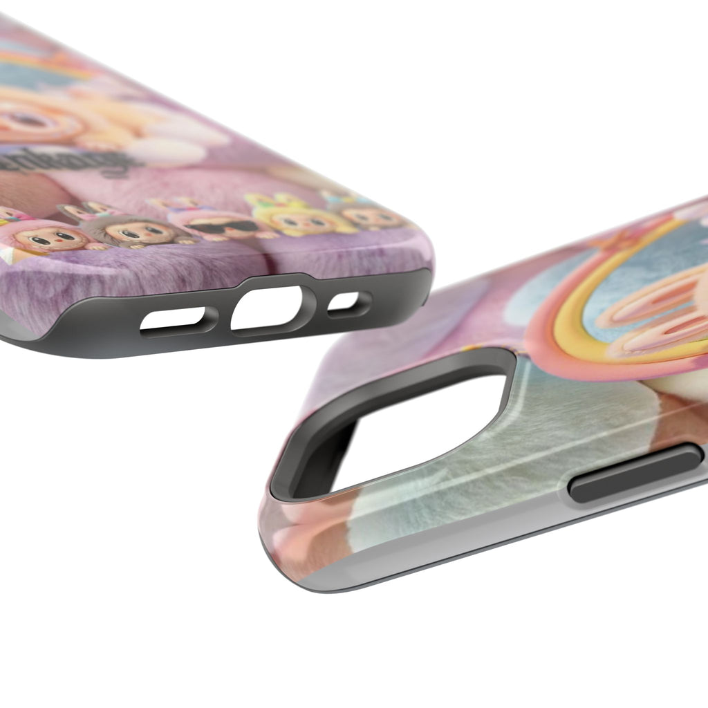 Pastel Rainbow Labubu Magnetic Phone Cases (Animation)