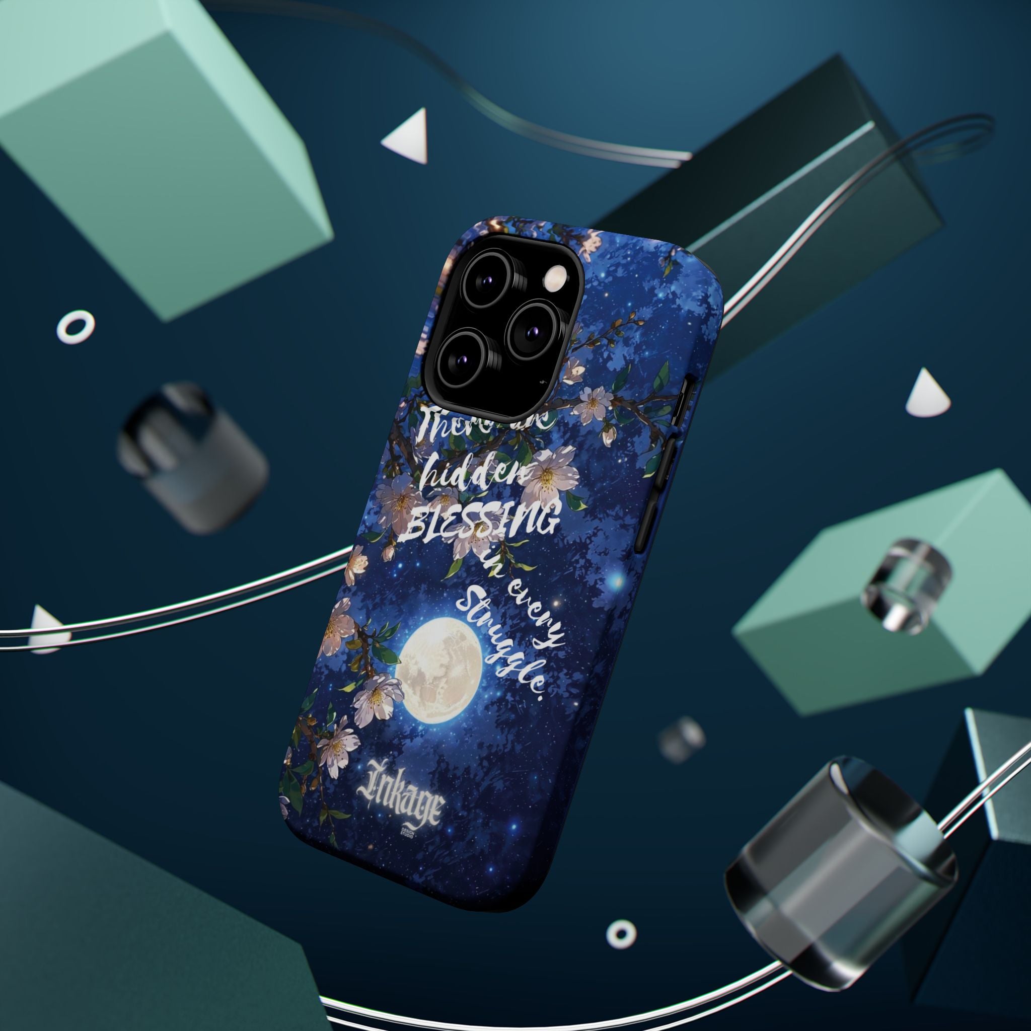 “Moonlit Blessing” Quote Magnetic Phone Cases