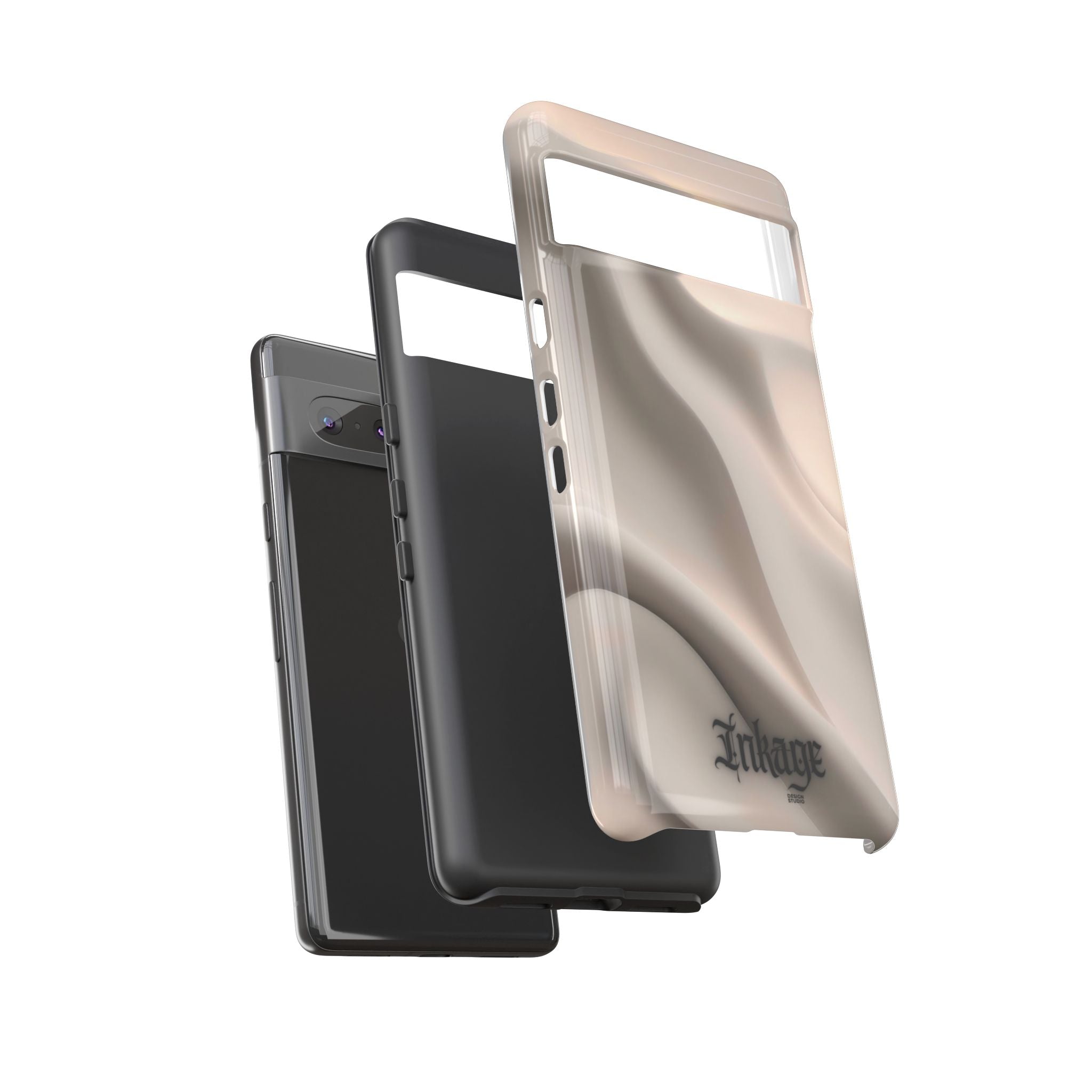 Beige Wavy Flow Tough Phone Case (Minimal)