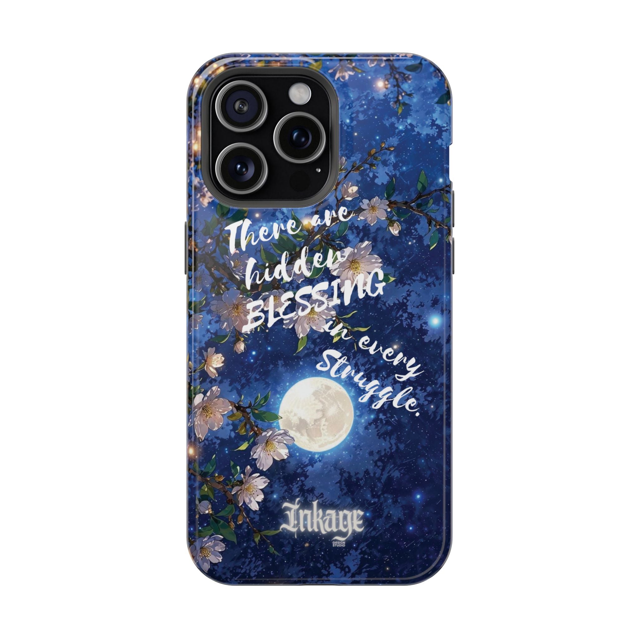 “Moonlit Blessing” Magnetic Phone Cases (Quote)