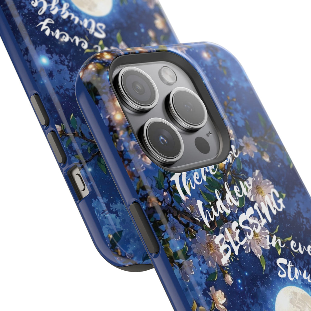 “Moonlit Blessing” Magnetic Phone Cases (Quote)