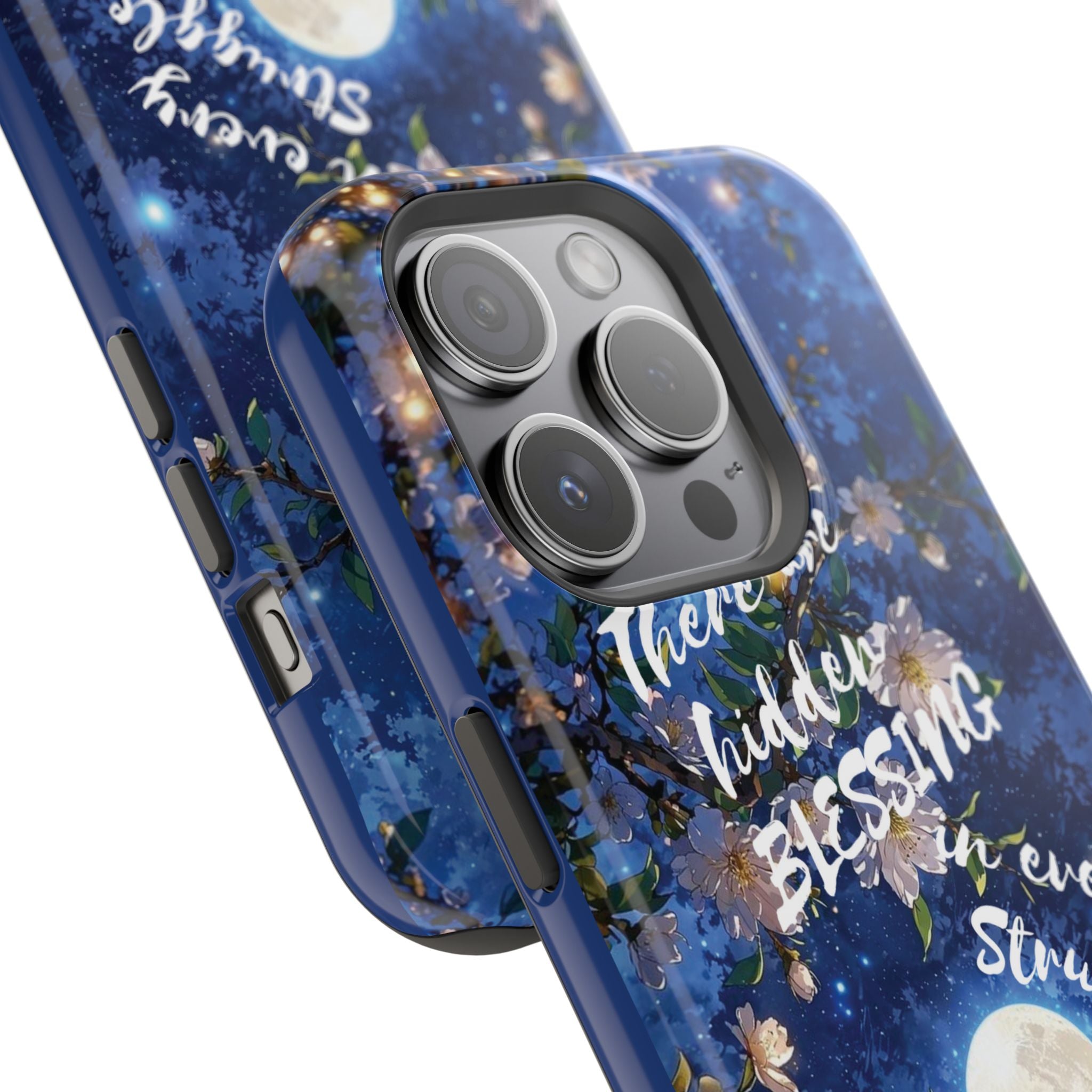 “Moonlit Blessing” Magnetic Phone Cases (Quote)