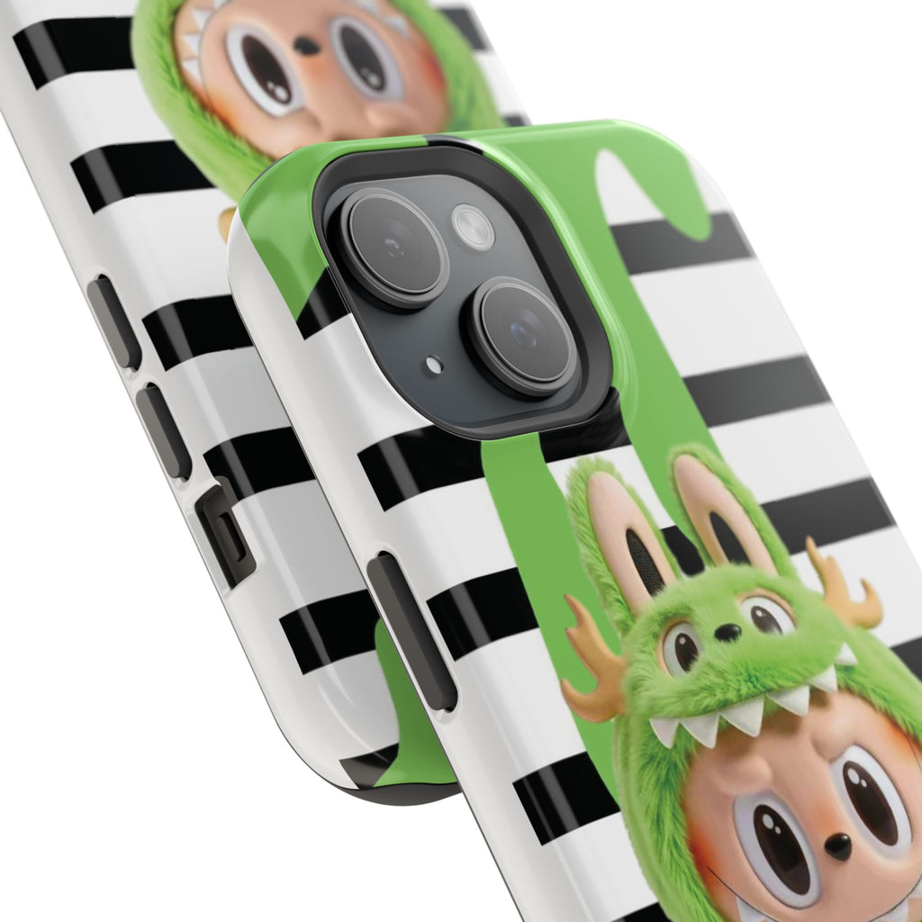 Greenie Labubu Spooky Magnetic Phone Case (Animation)