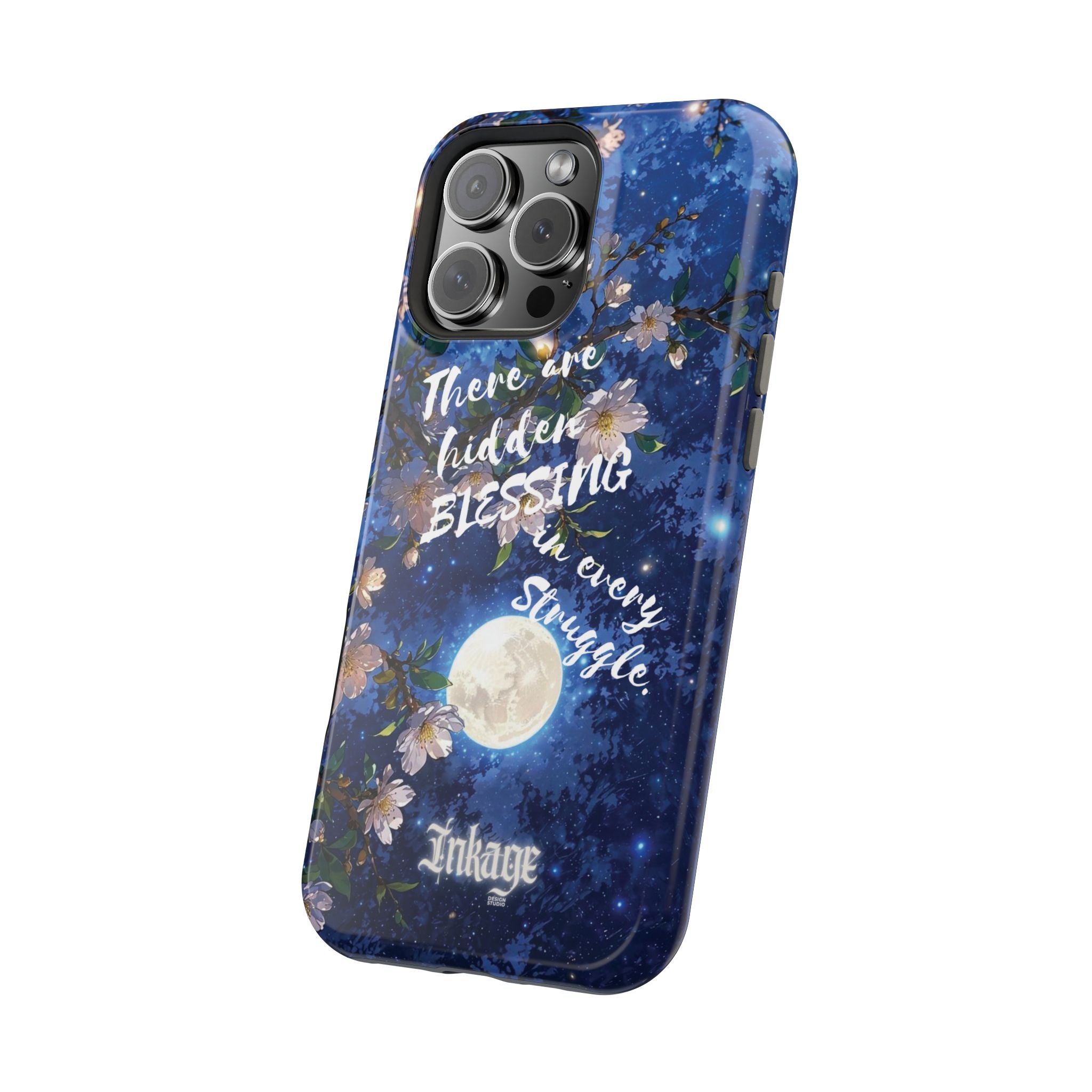 “Moonlit Blessing” Quote Magnetic Phone Cases