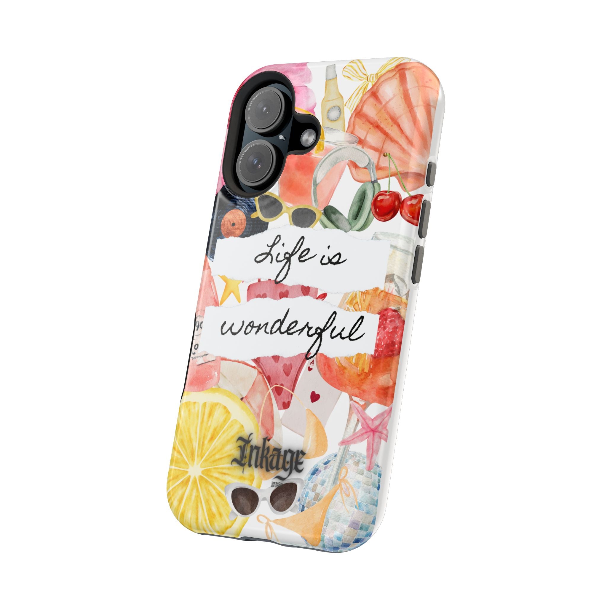 "Life is Wonderful" Quote Magnetic Phone Cases (Quote)