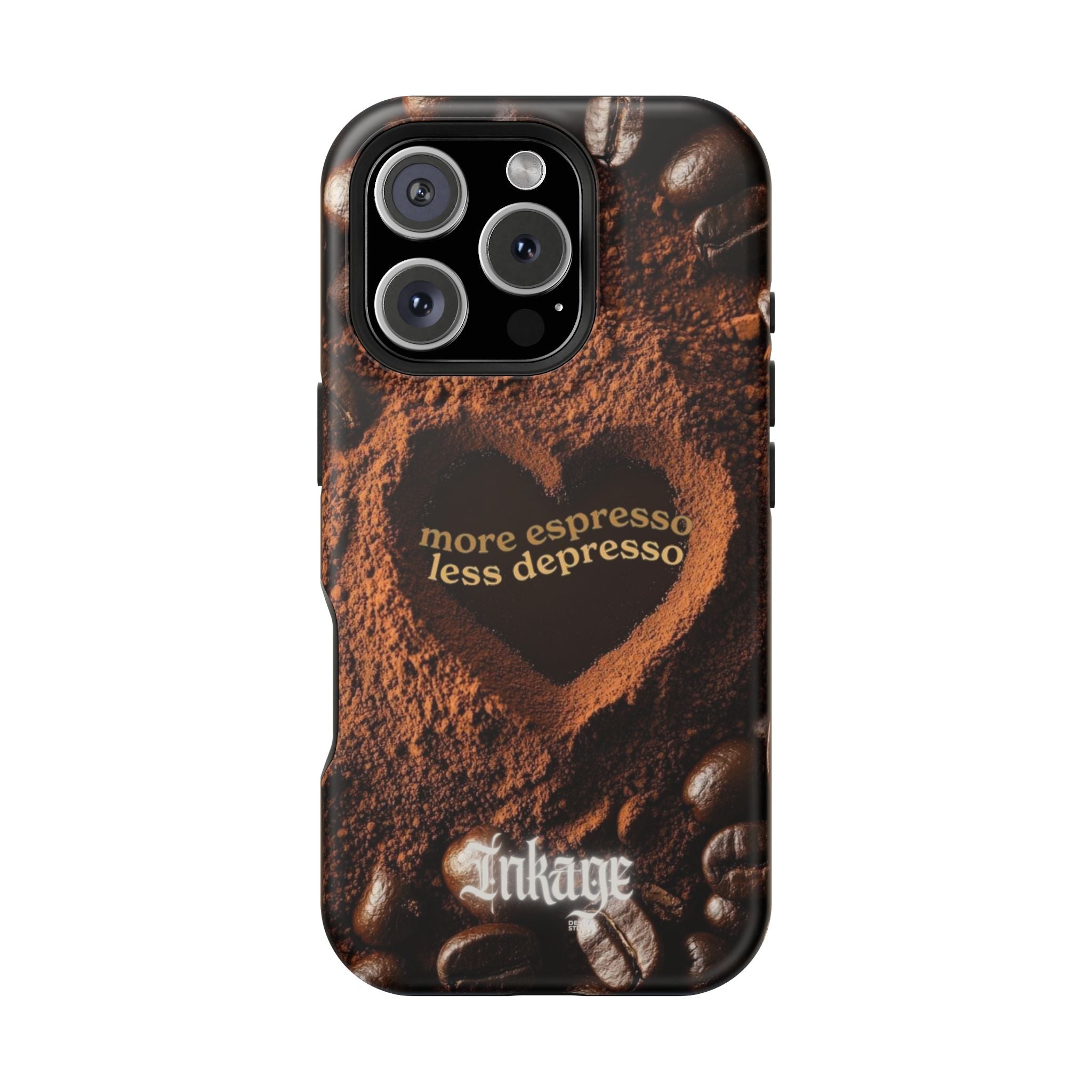 "More Espresso Less Depresso" Magnetic Phone Cases (Quote)