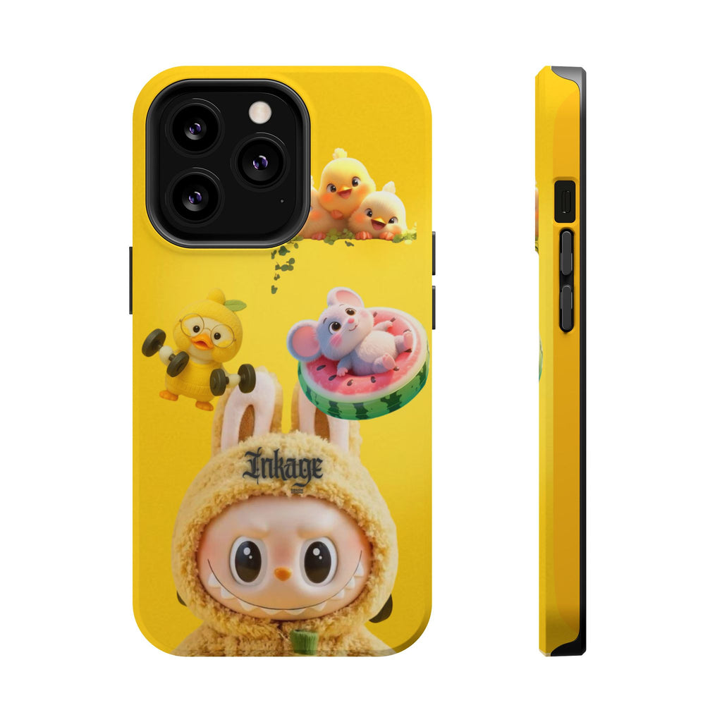 Yellow Cutie Labubu Magnetic Phone Cases (Animation)